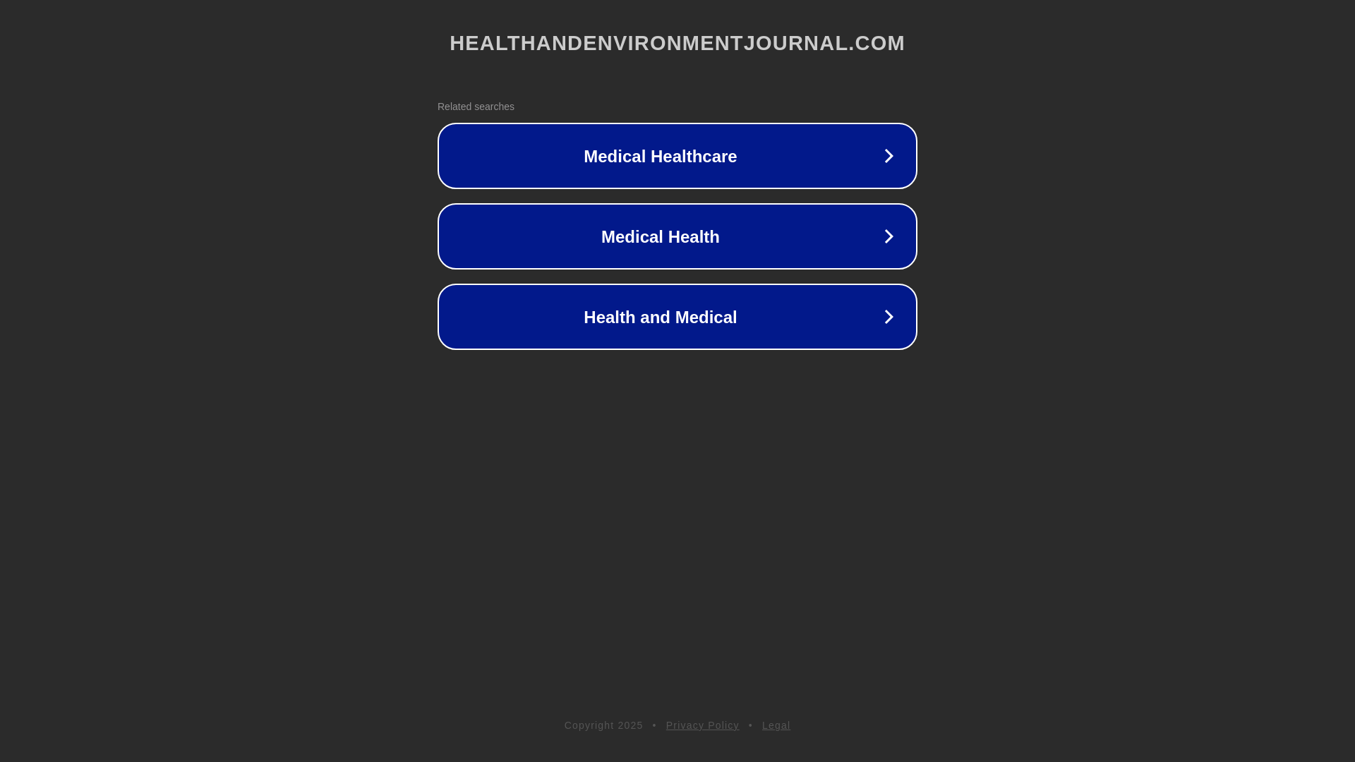website screenshot of https://healthandenvironmentjournal.com/
