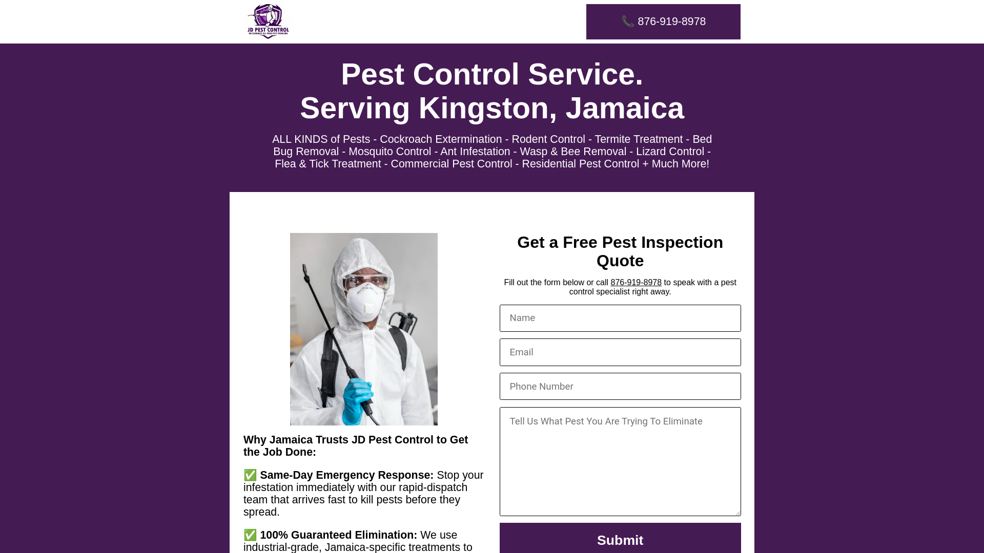 website screenshot of https://jdpestcontrol.lat/