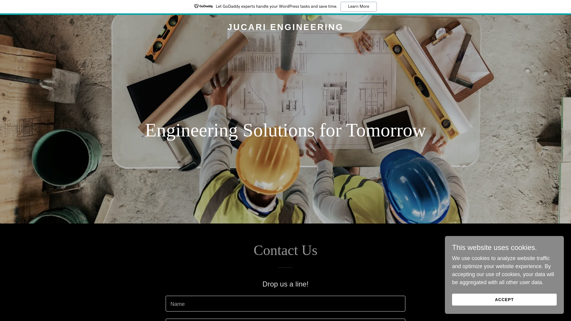 website screenshot of https://jucariengineering.com/