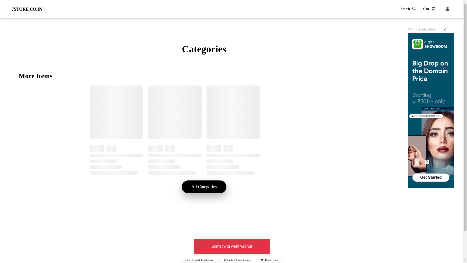 website screenshot of https://7store.co.in/