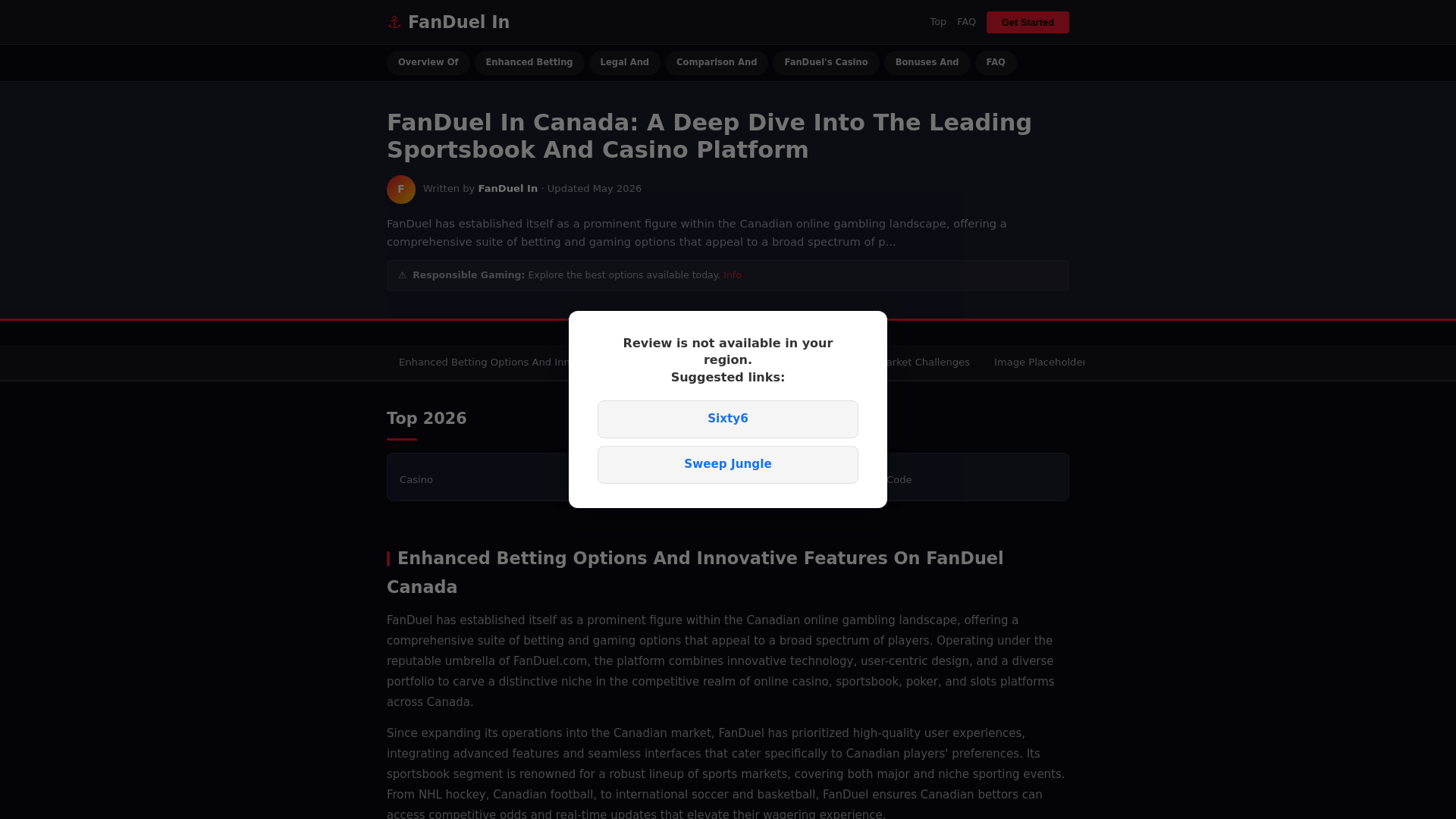 website screenshot of https://fanduel.sharebutton.net