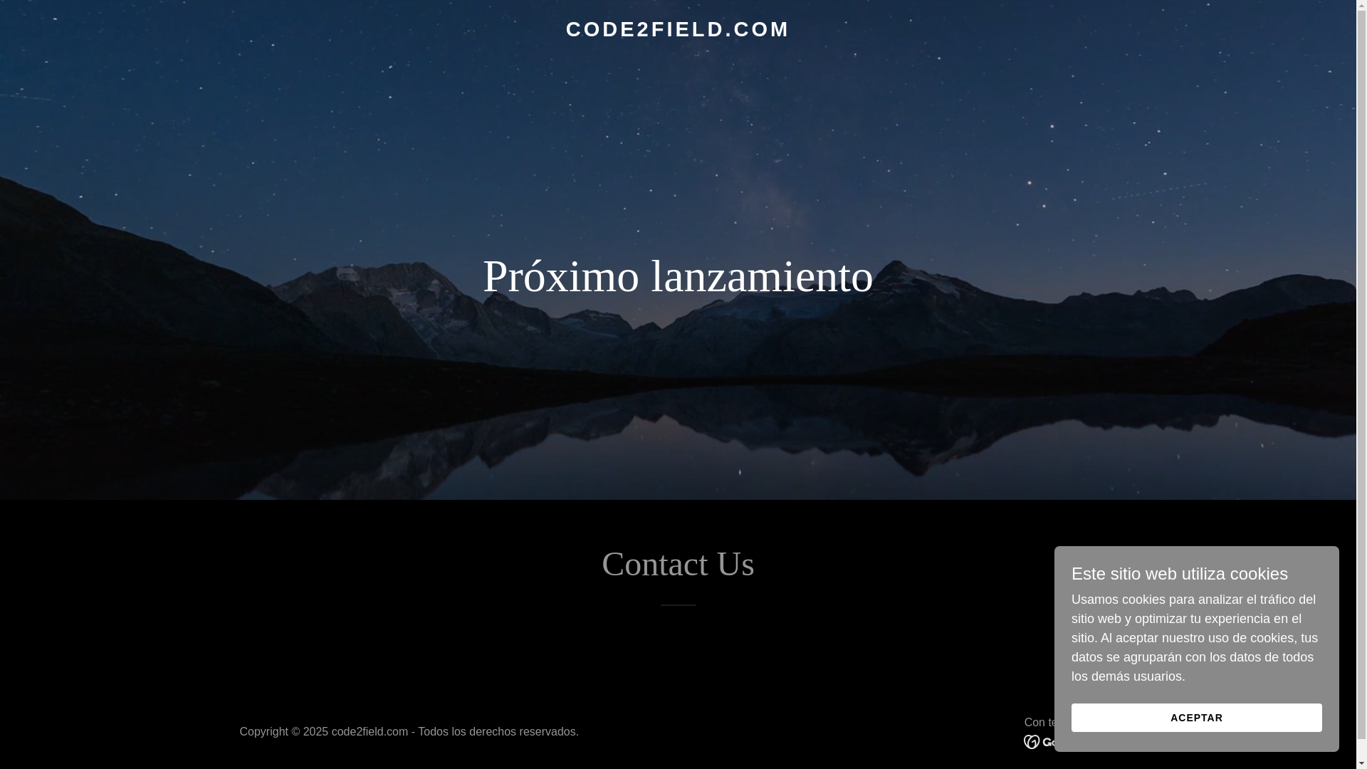website screenshot of https://code2field.com/
