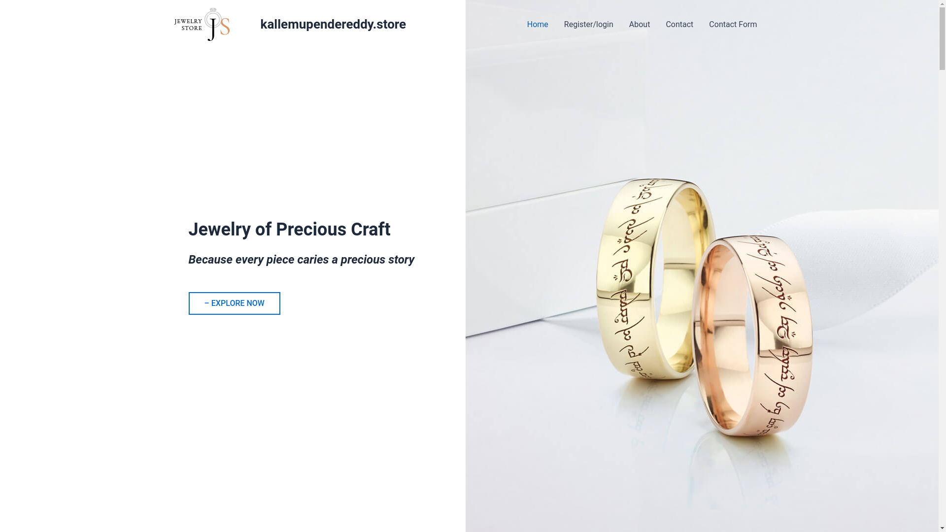 website screenshot of https://kallemupendereddy.store/