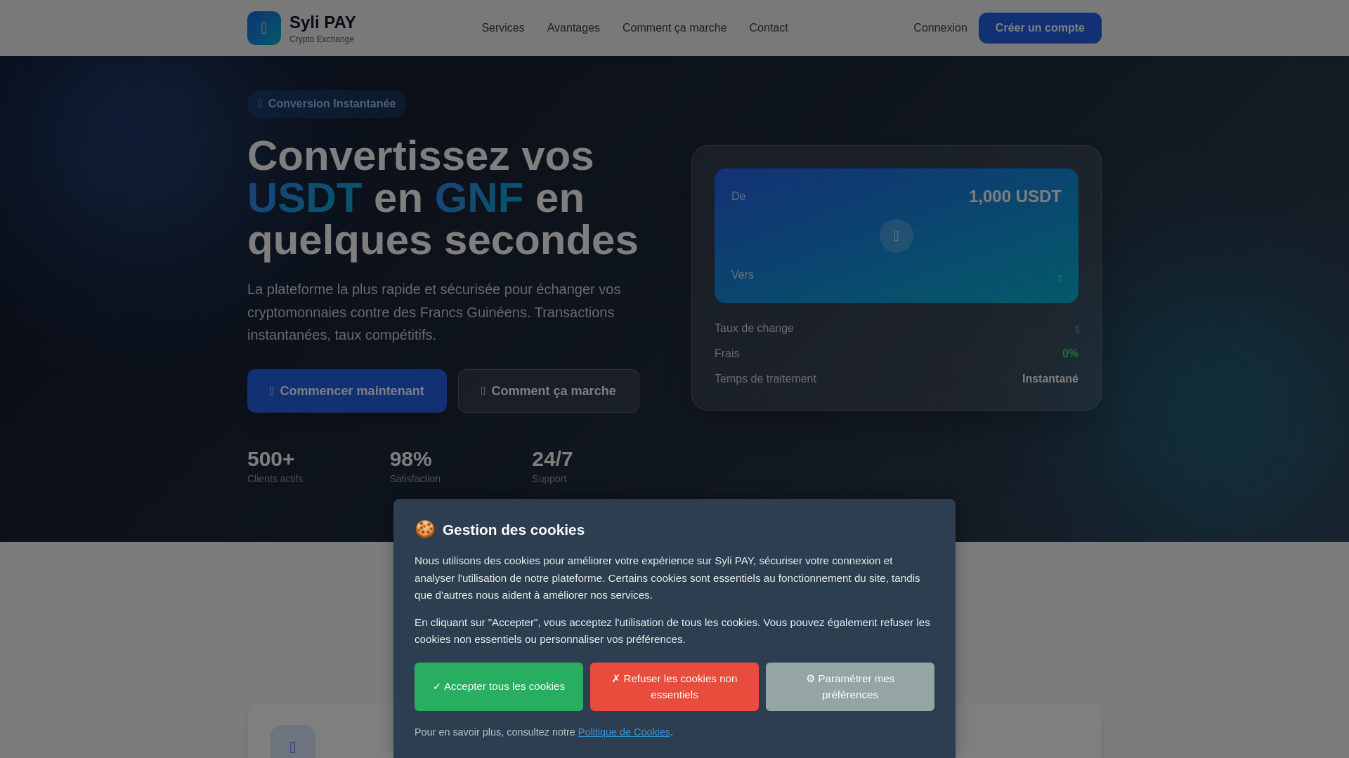 website screenshot of https://sylipay.app/