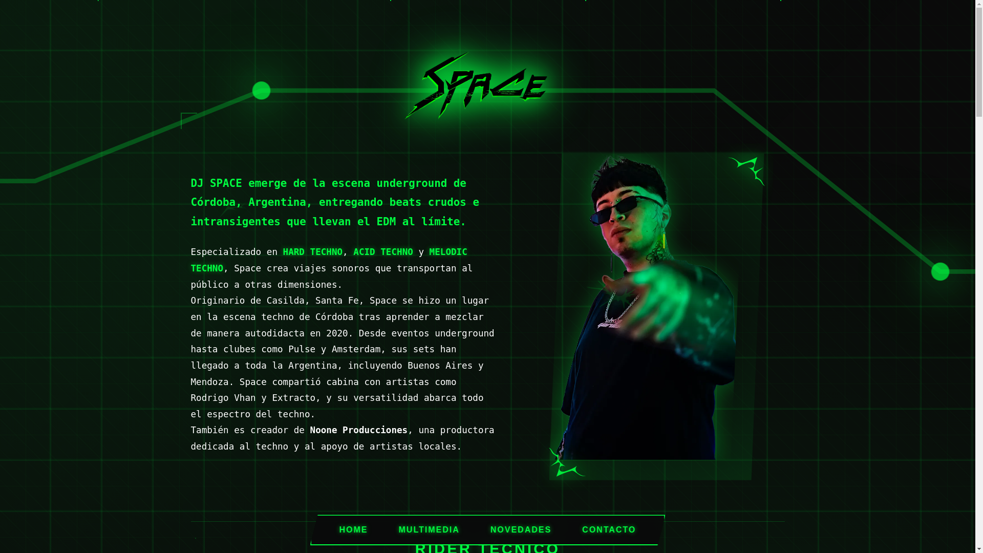 website screenshot of https://spacedj.com.ar/