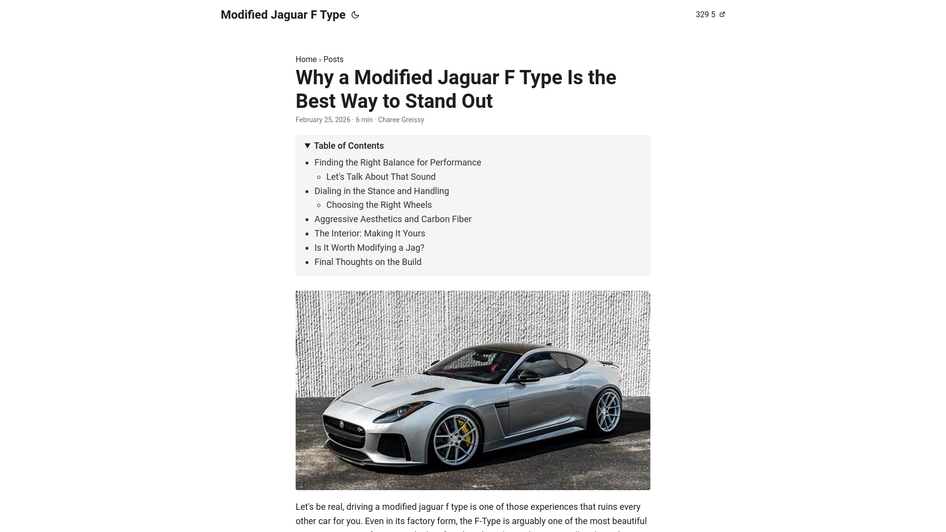 website screenshot of https://modified-jaguar-f-type.pages.dev/