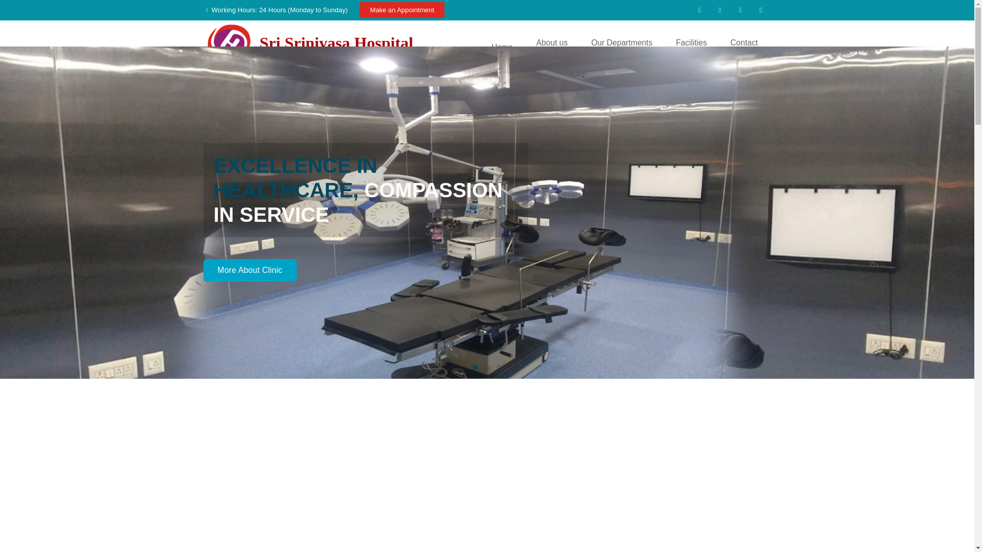 website screenshot of https://srisrinivasahospital.in/