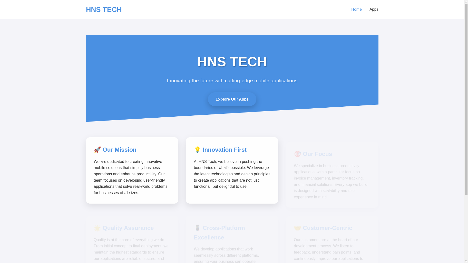 website screenshot of https://hnstech.com.pk/