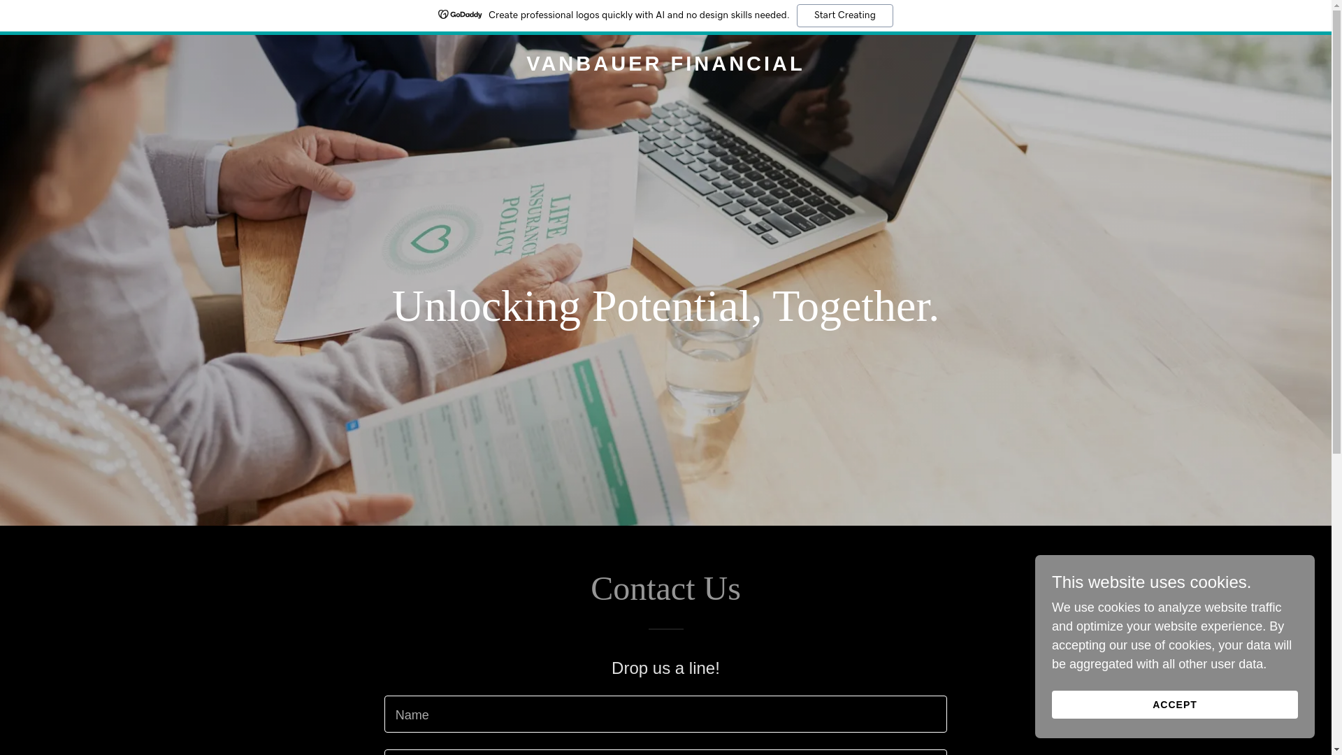 website screenshot of https://vanbauerfinancial.com/