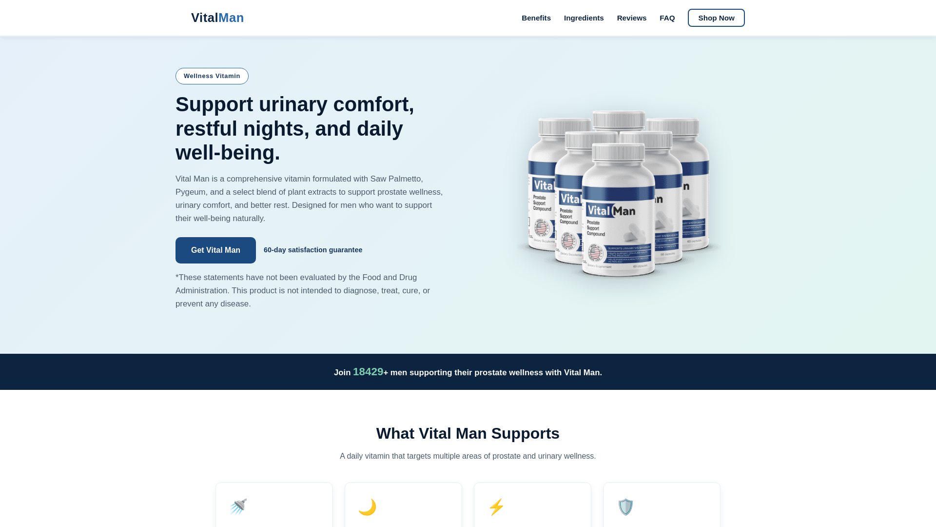 website screenshot of https://prostatease.pages.dev/