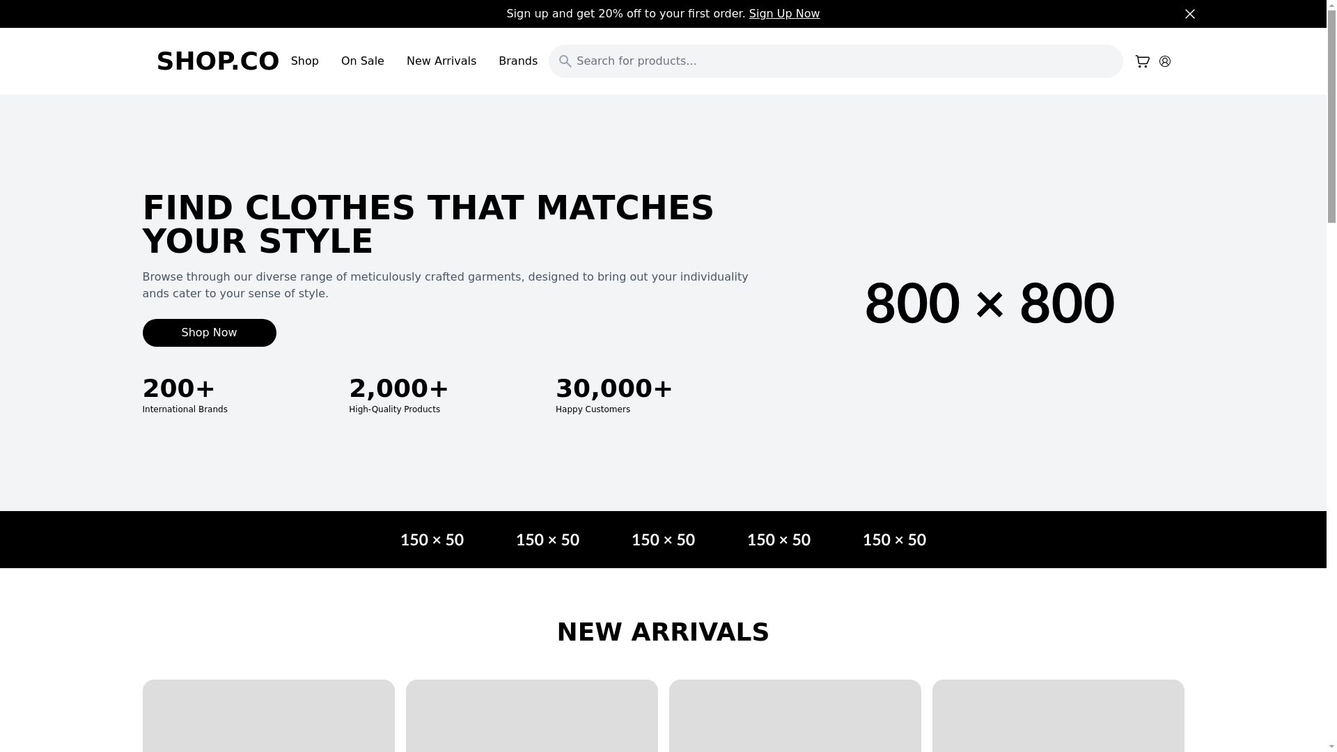 website screenshot of https://tailwind-project-shop-co.pages.dev/