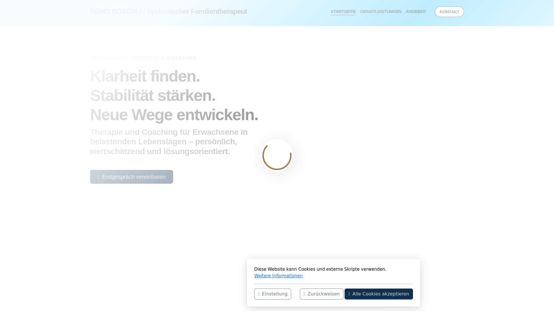 website screenshot of https://remoroeschli.ch/