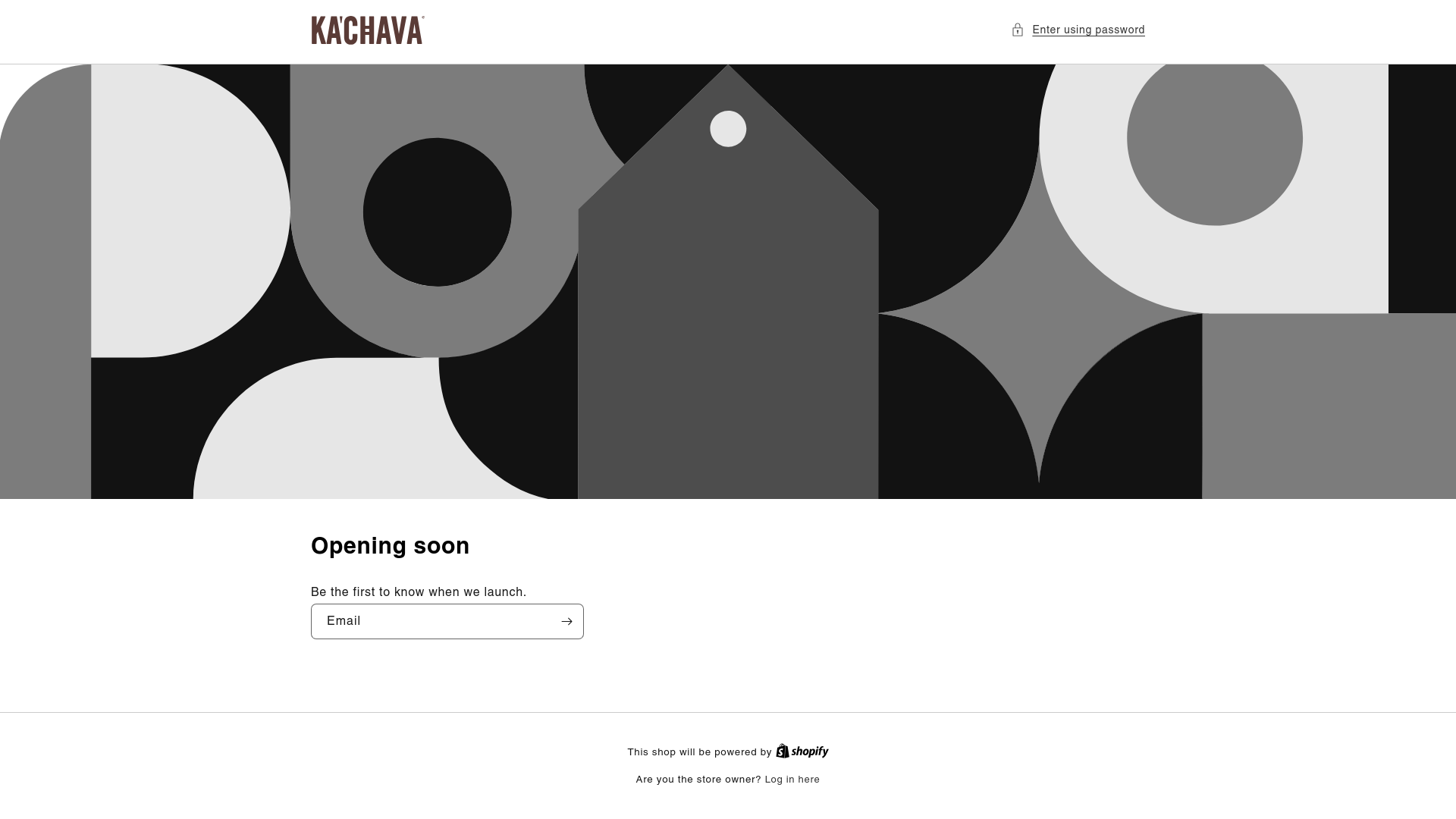 website screenshot of https://kachavaus.shop/