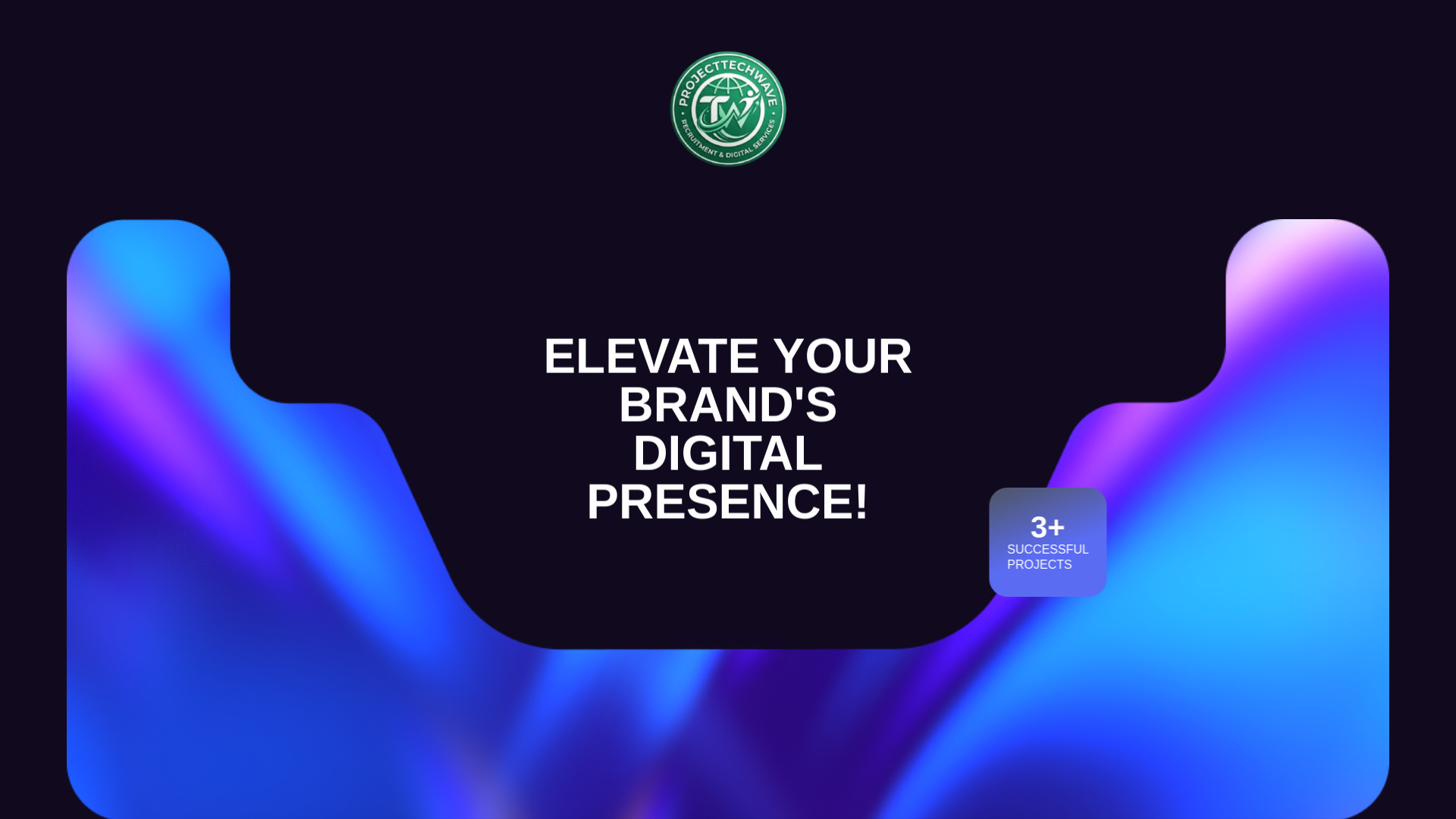 website screenshot of https://projecttechwave.in