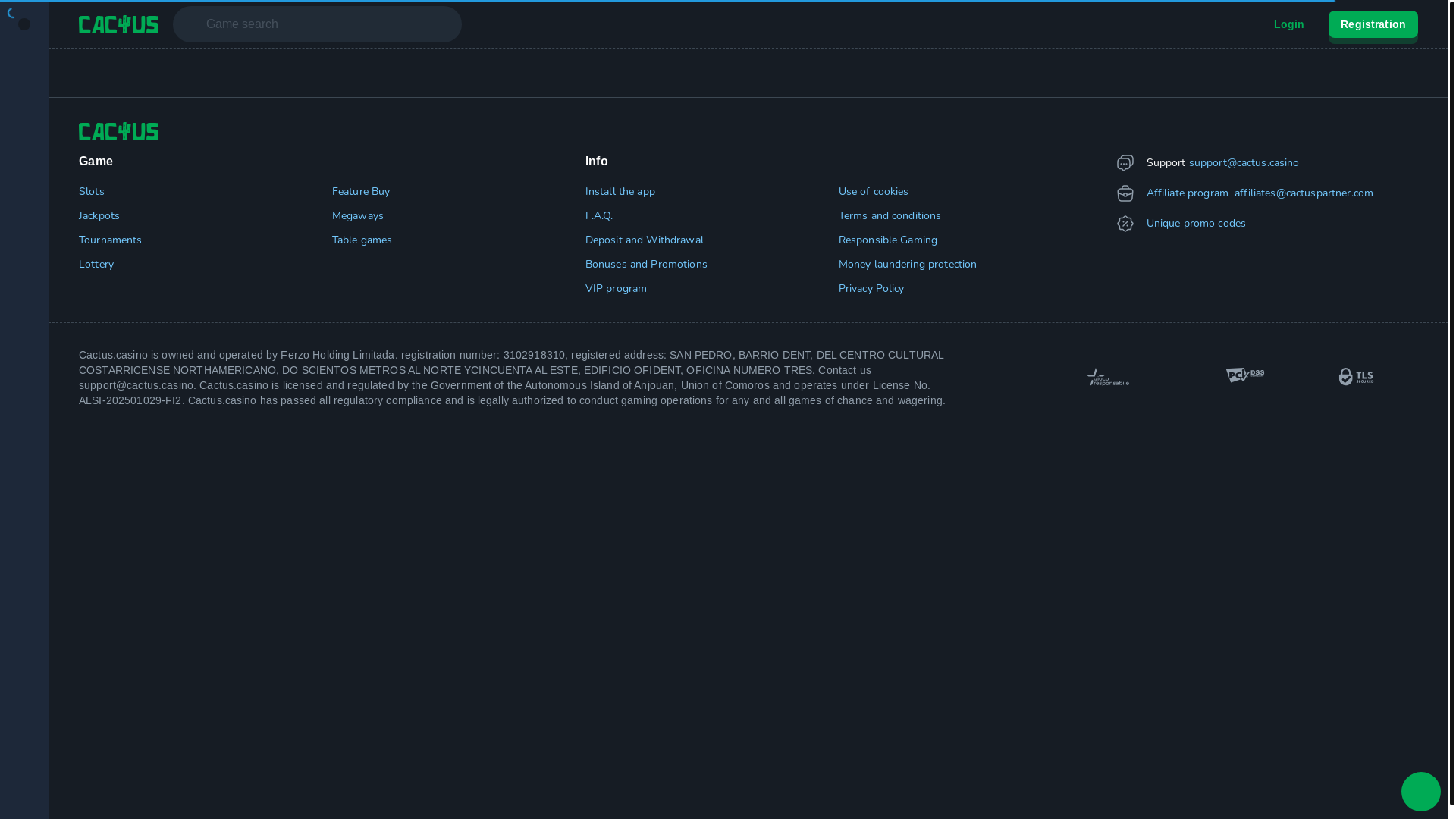 website screenshot of https://cactus3.xyz/
