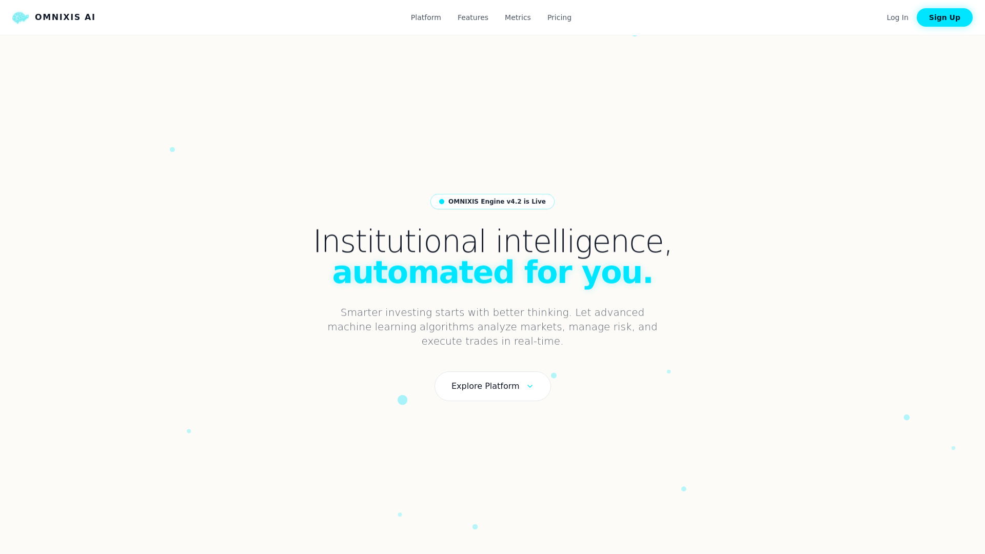 website screenshot of https://omnixis.in/