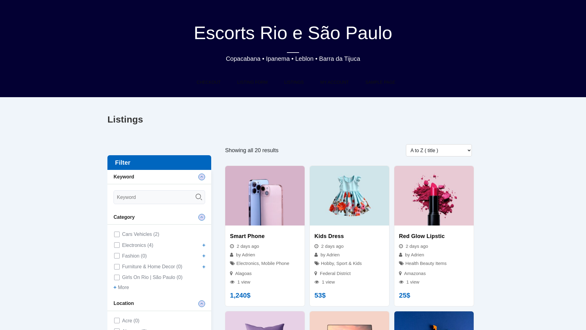 website screenshot of https://escortsrioesaopaulo.com.br/