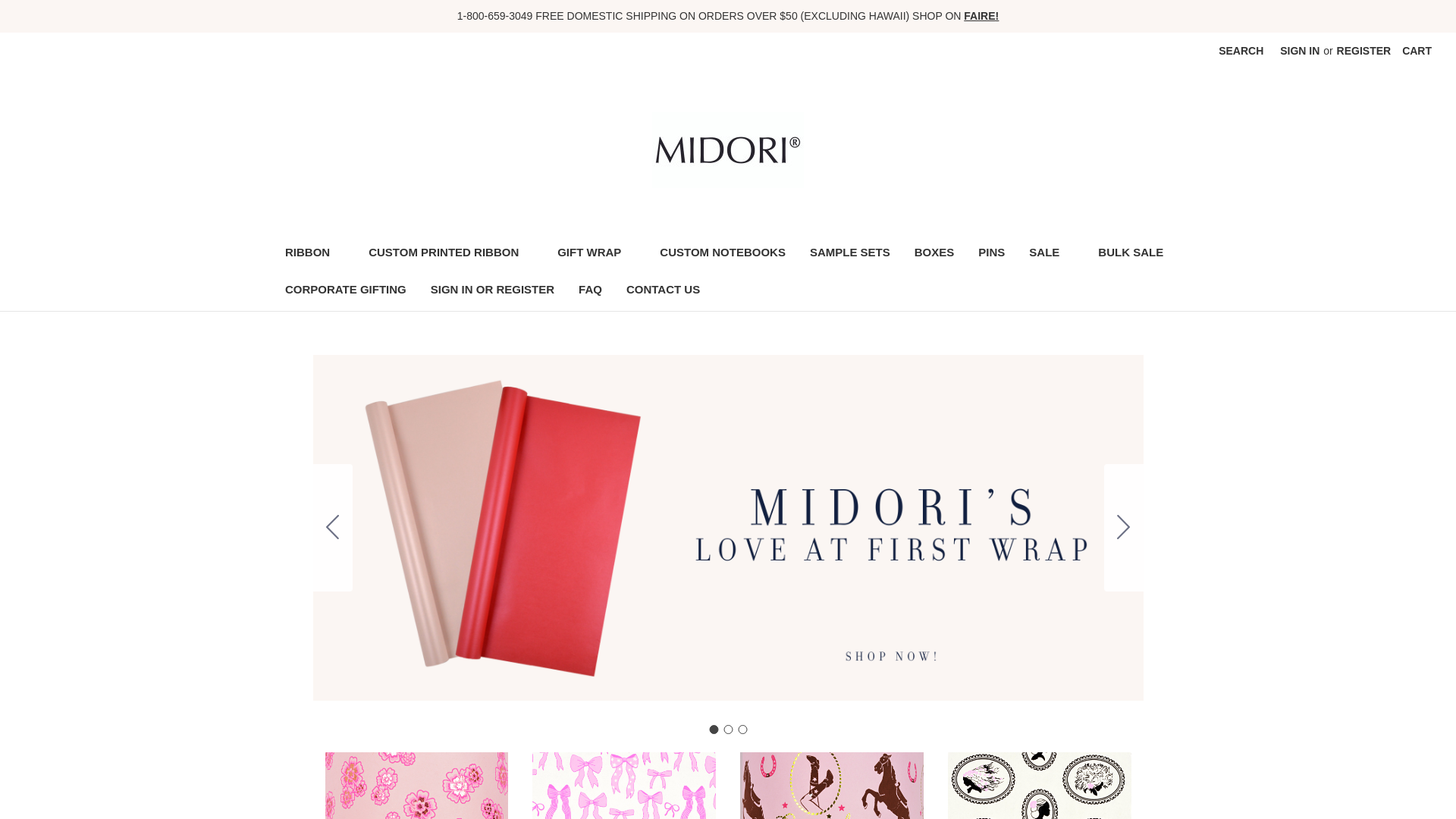 website screenshot of https://midoriis.com/