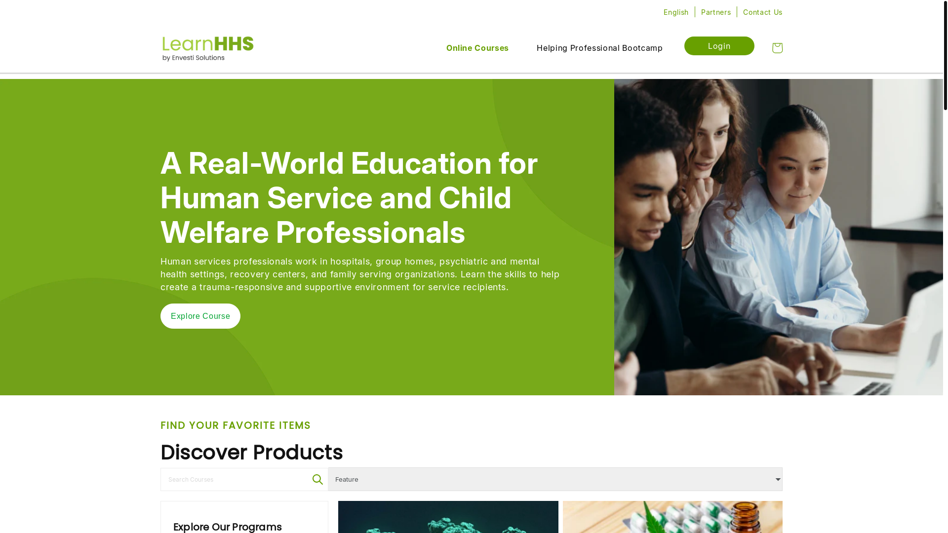 website screenshot of https://envesti.co/