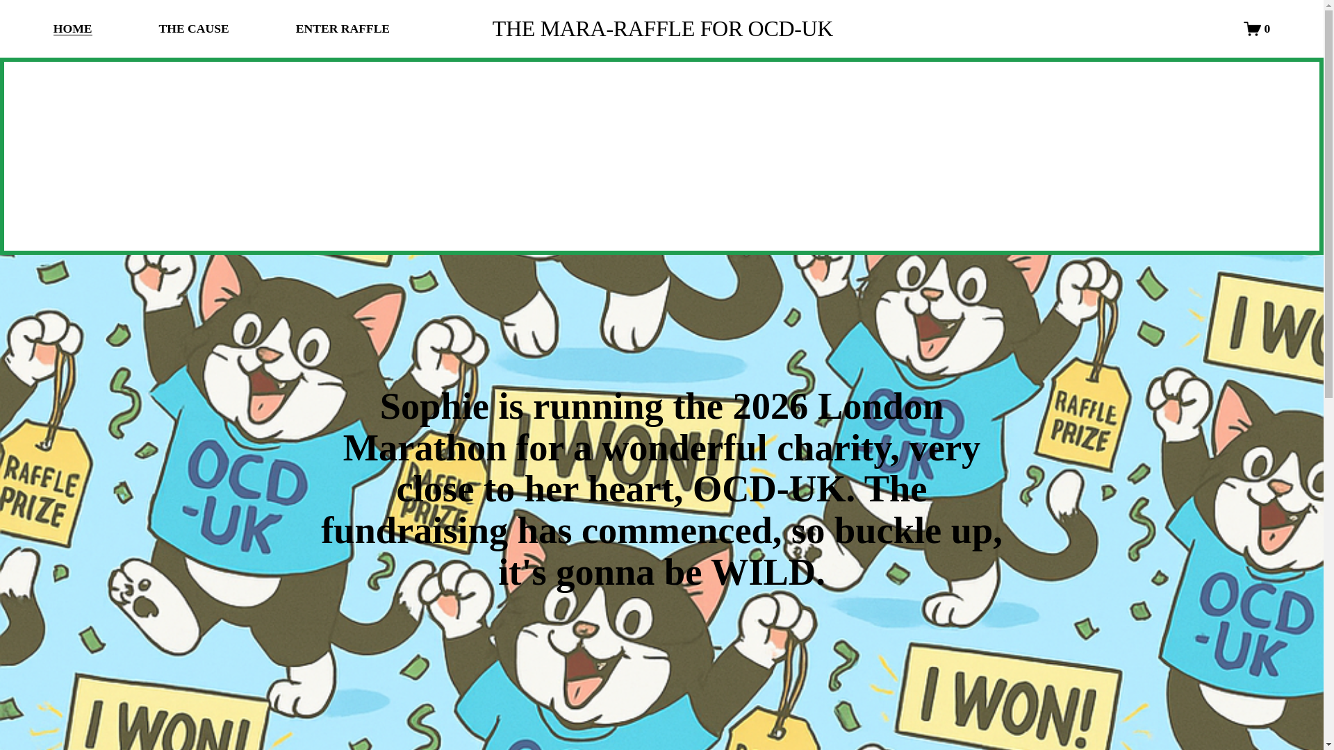 website screenshot of https://mararaffle.co.uk/