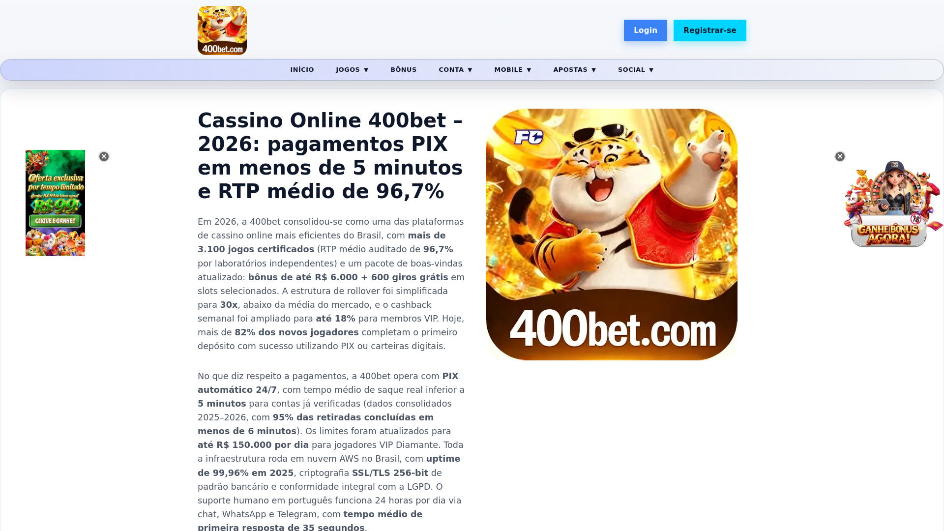 website screenshot of https://400beta3.com