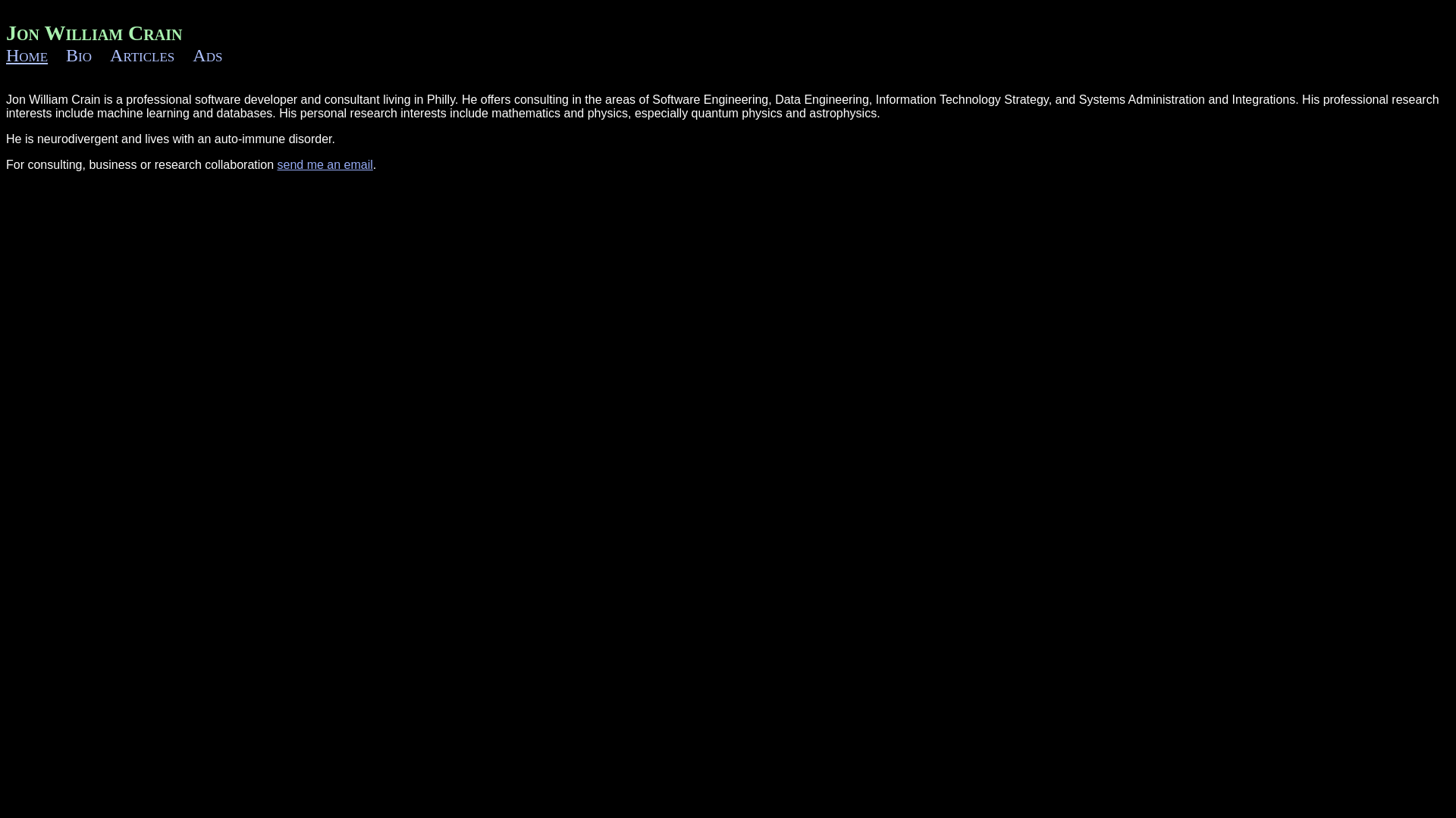 website screenshot of https://crainwebsite.pages.dev/