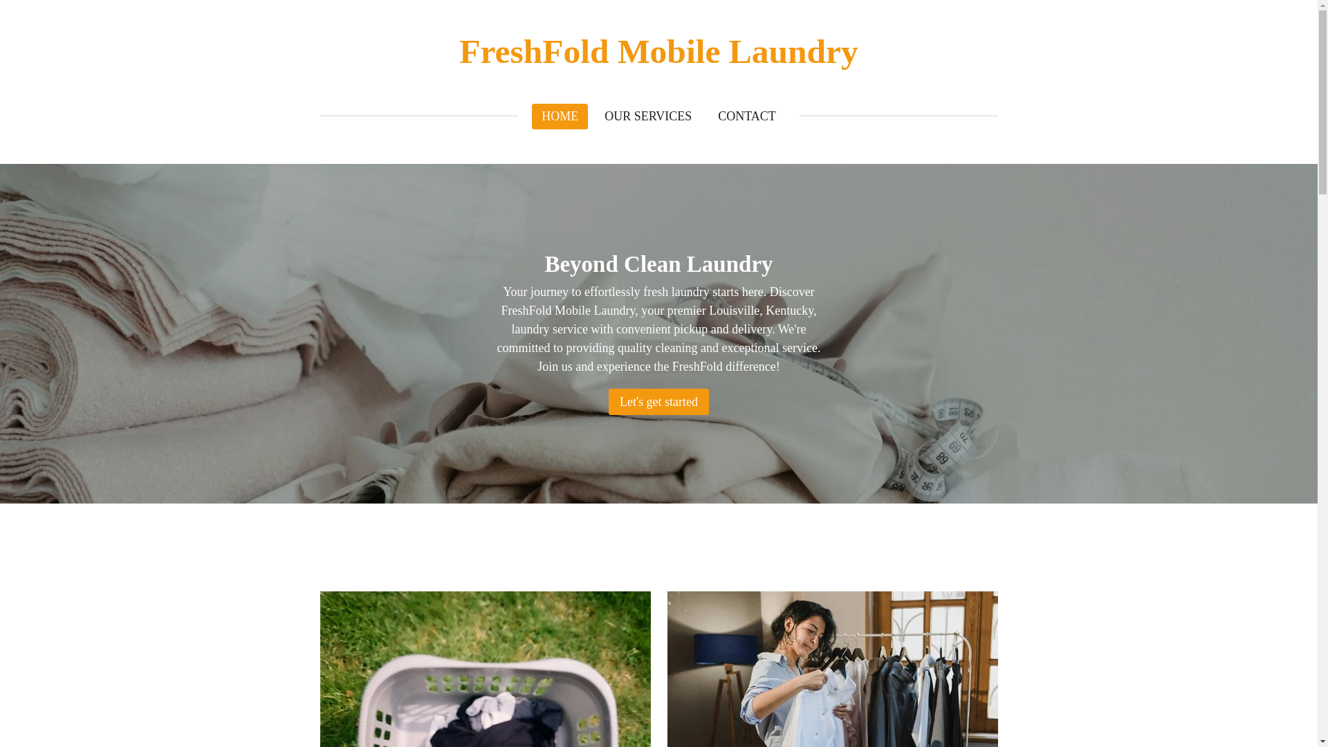 website screenshot of https://freshfoldmobilelaundry.com/