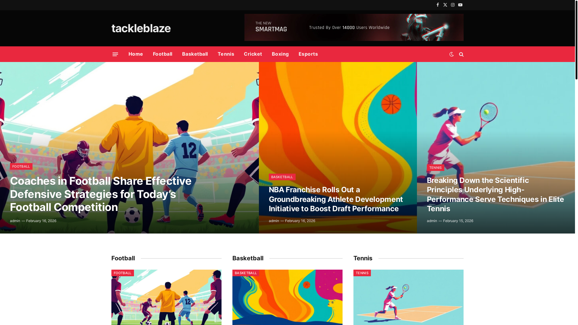 website screenshot of https://tackleblaze.co.uk/