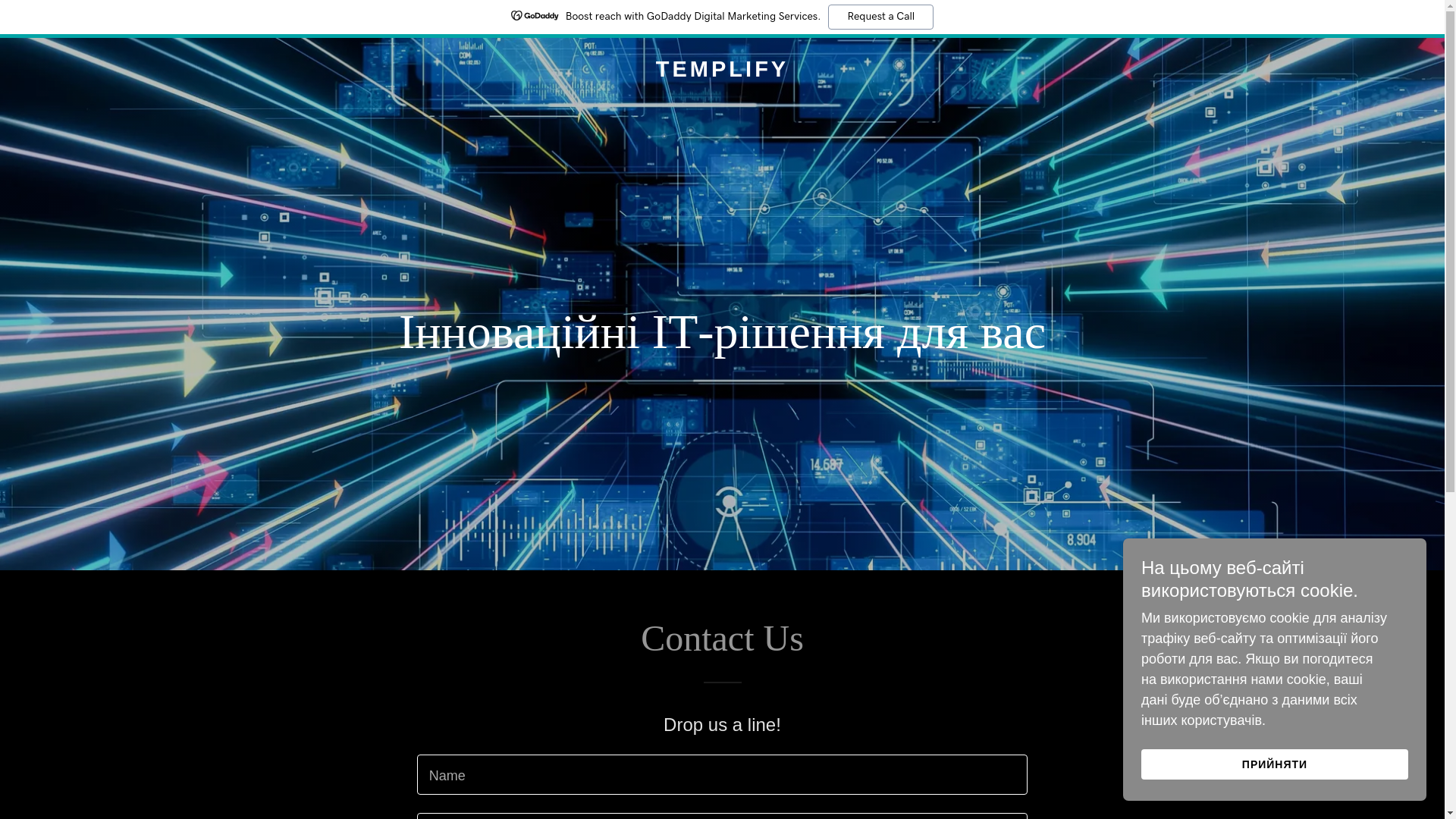 website screenshot of https://templify.solutions/