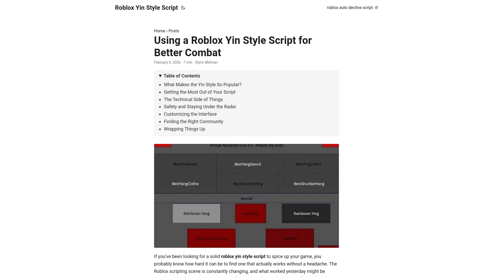 website screenshot of https://roblox-yin-style-script.pages.dev/
