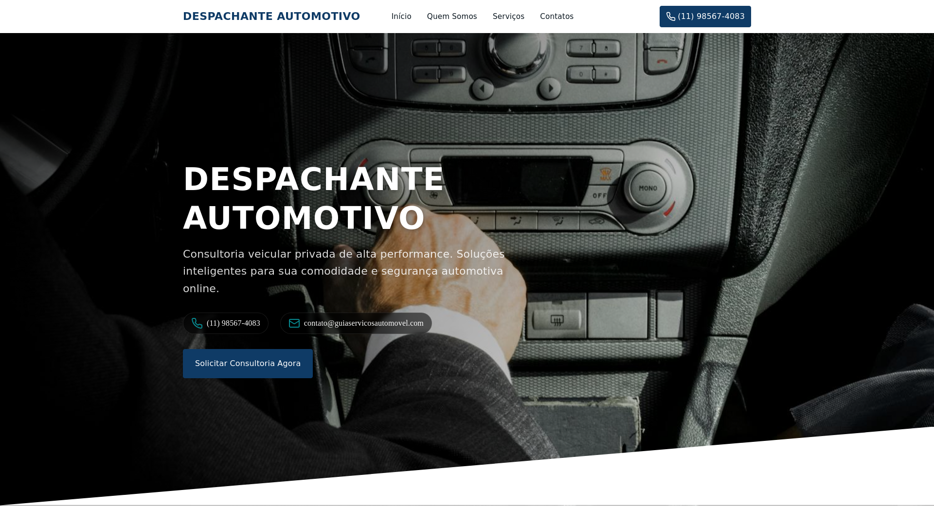 website screenshot of https://guiaservicosautomovel.com/