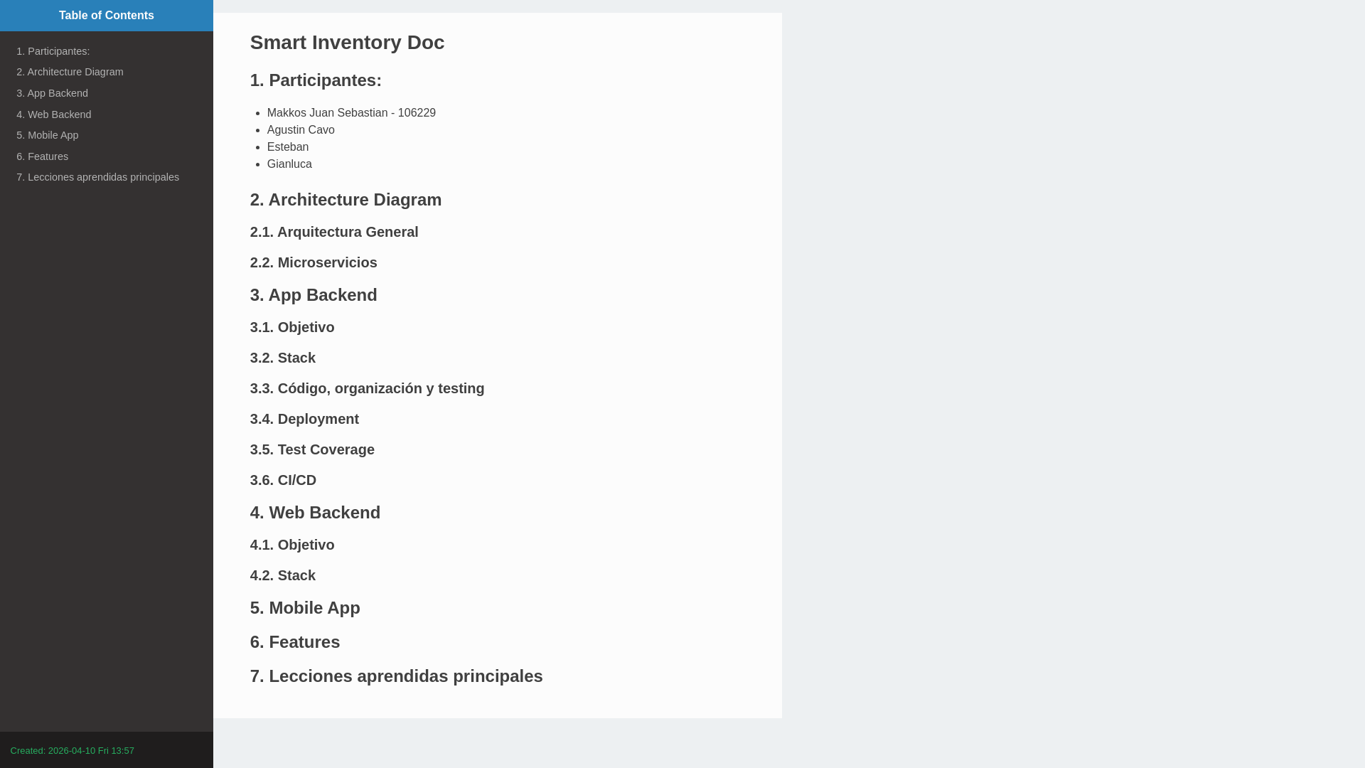 website screenshot of https://documentation-smartinventory1.pages.dev/