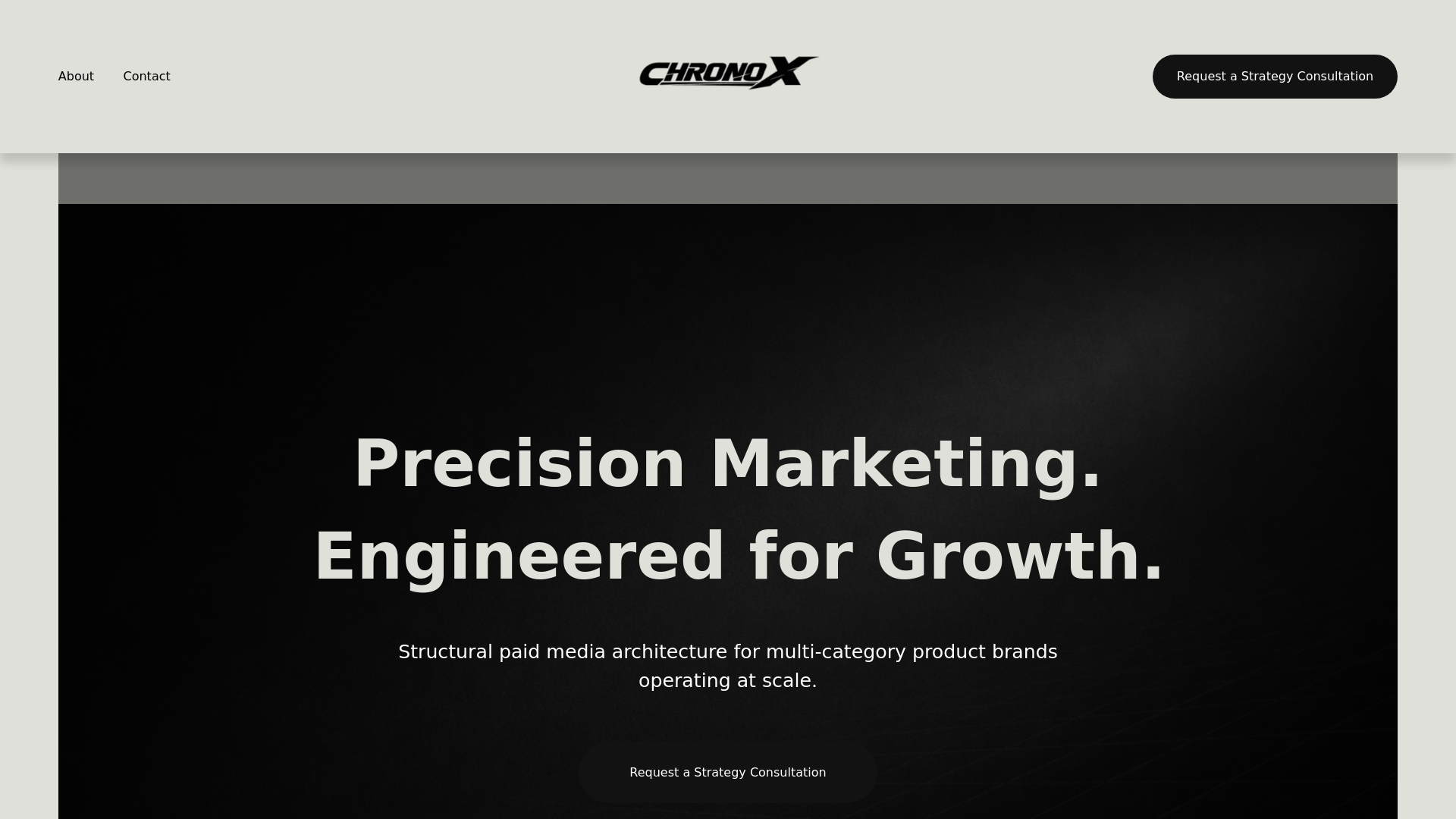 website screenshot of https://chronox.com.au/