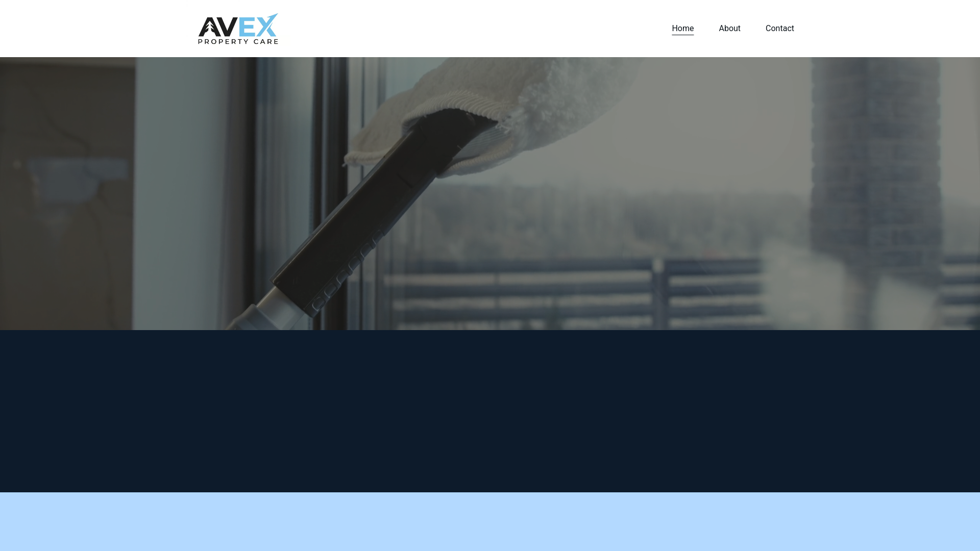 website screenshot of https://avexpropertycare.ca