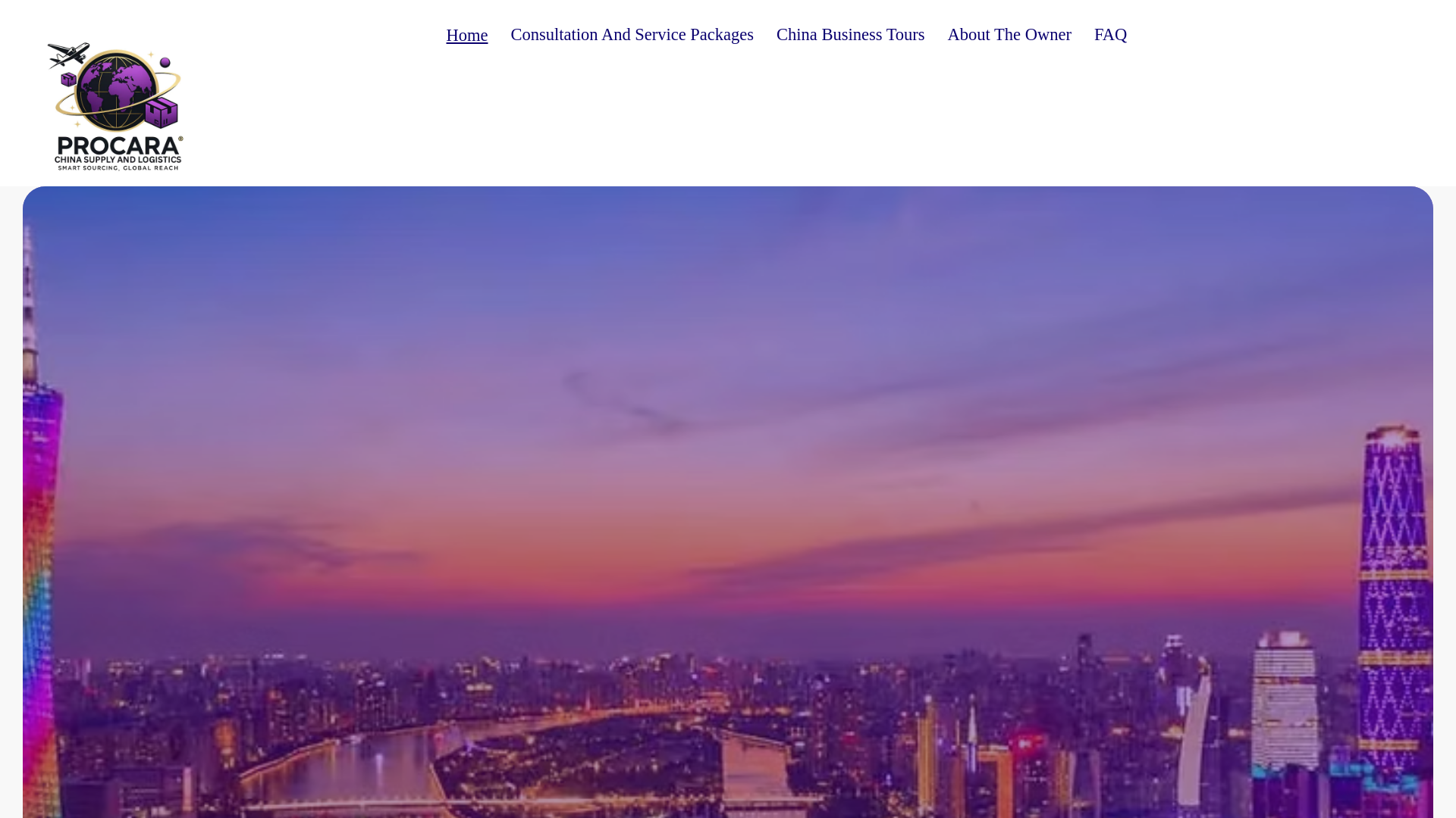 website screenshot of https://procarachinasupply.com/