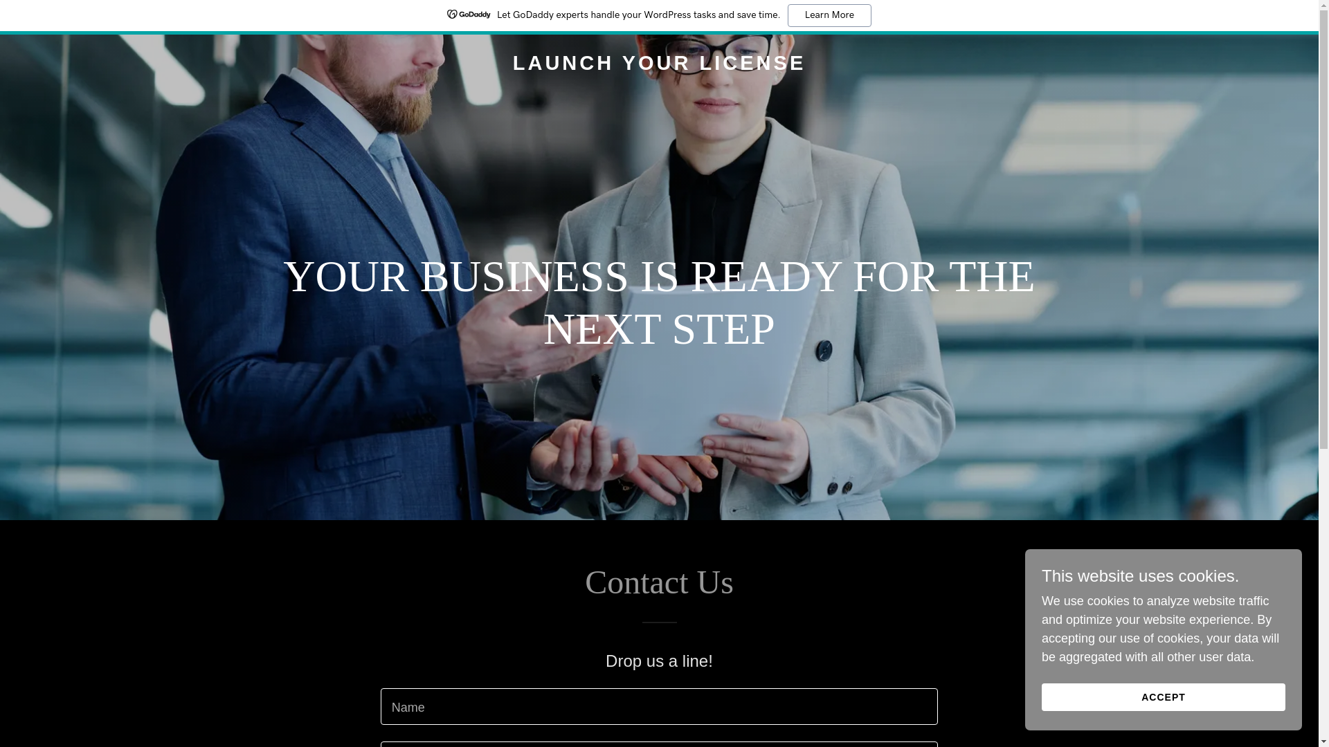 website screenshot of https://launchyourlicense.com/