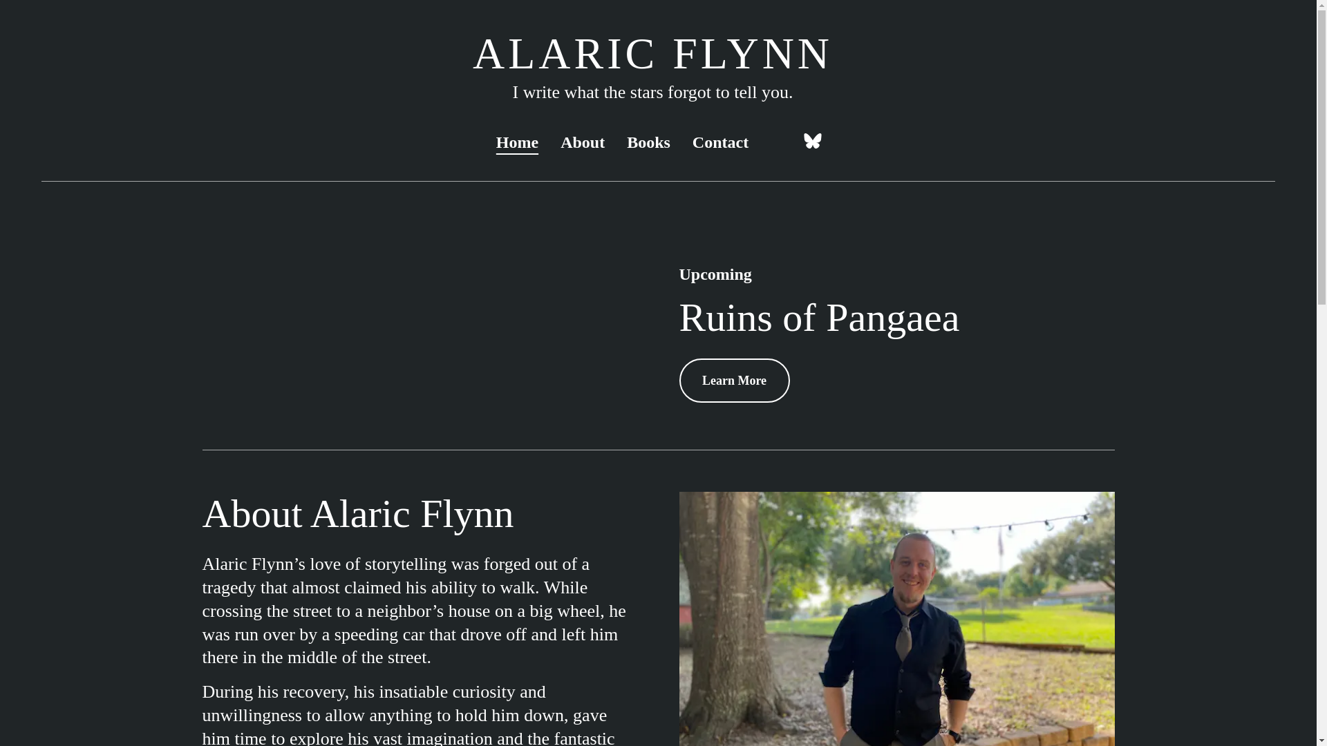 website screenshot of https://alaricflynn.com/