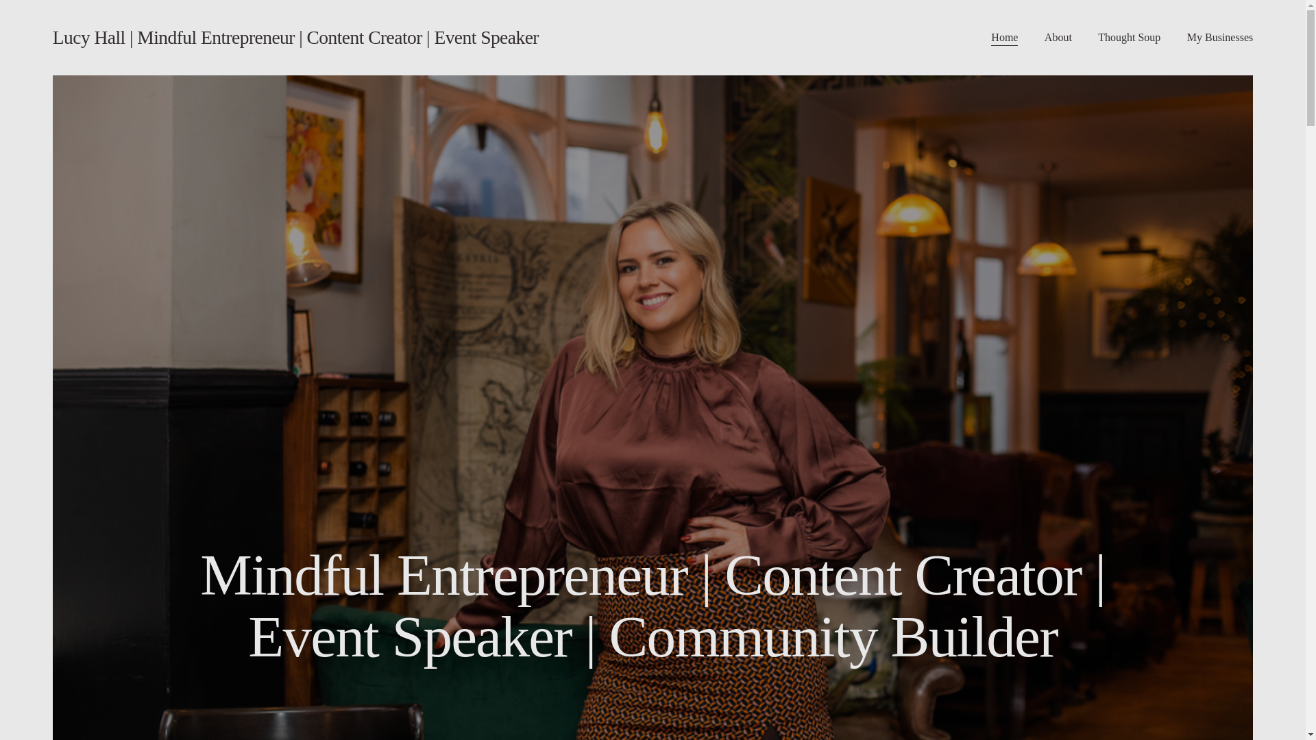 website screenshot of https://lucyshall.co.uk/