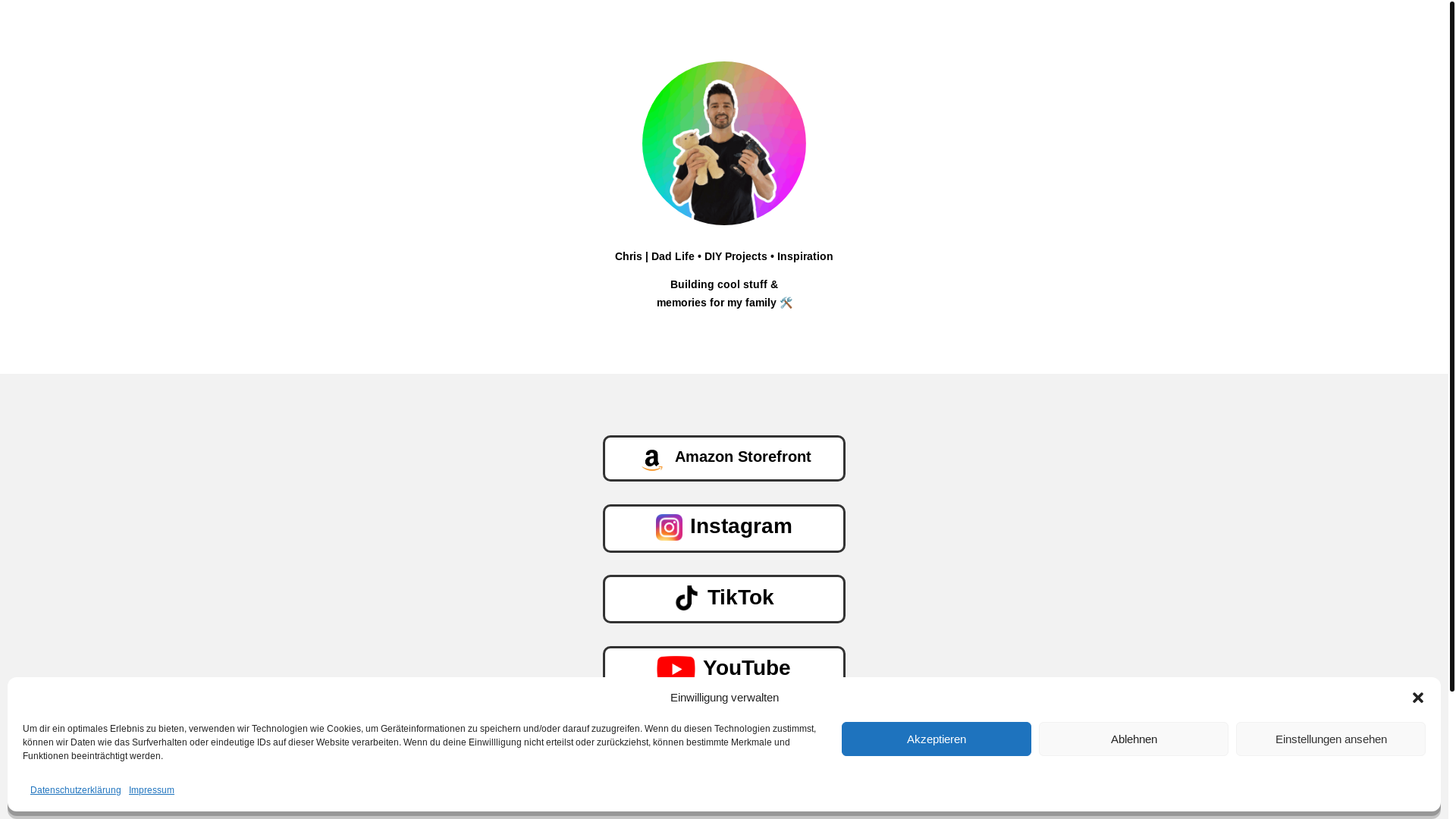 website screenshot of https://dadmodechris.com/