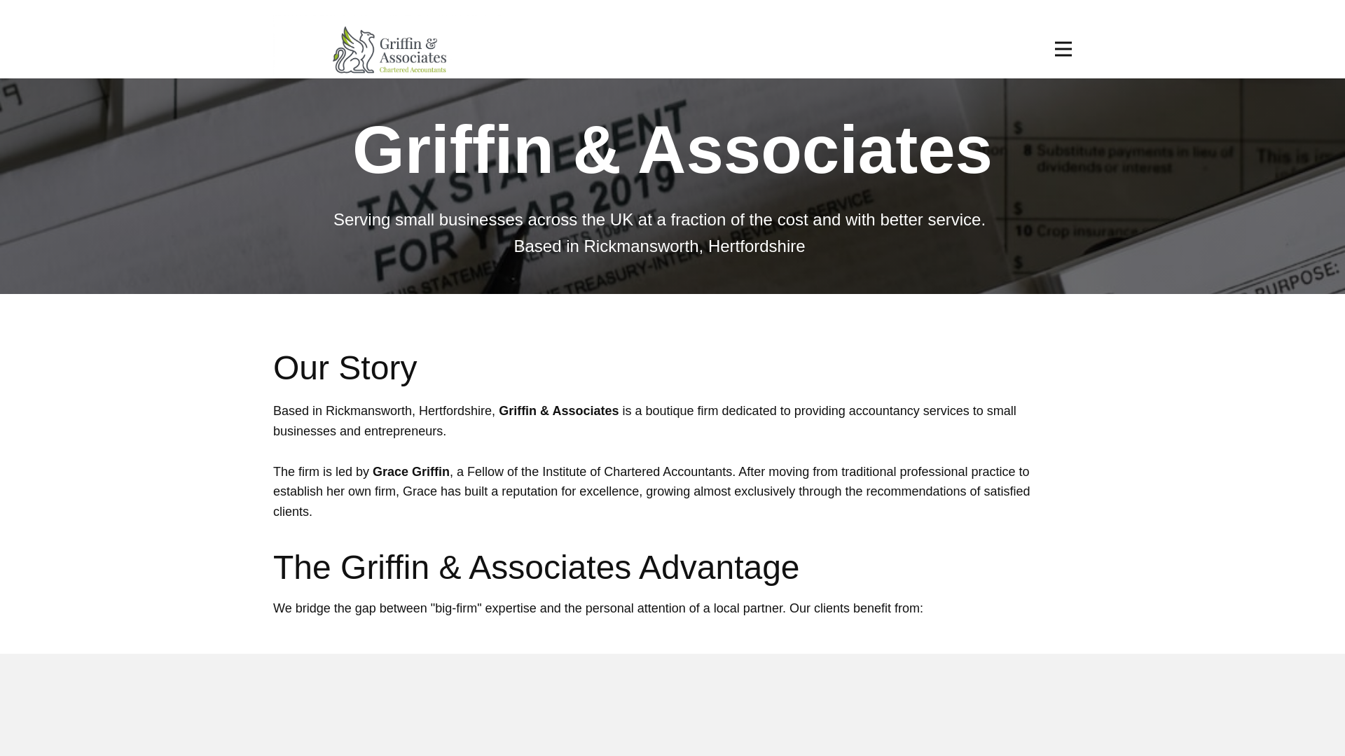 website screenshot of https://griffinassociates.pages.dev/
