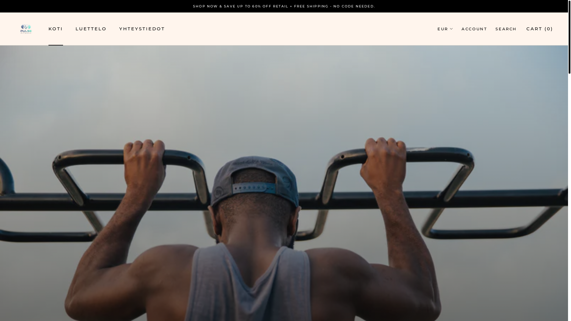 website screenshot of https://pulsefitnessofficial.com/