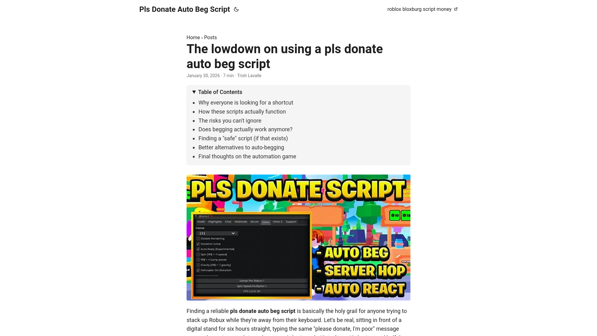website screenshot of https://pls-donate-auto-beg-script.pages.dev/