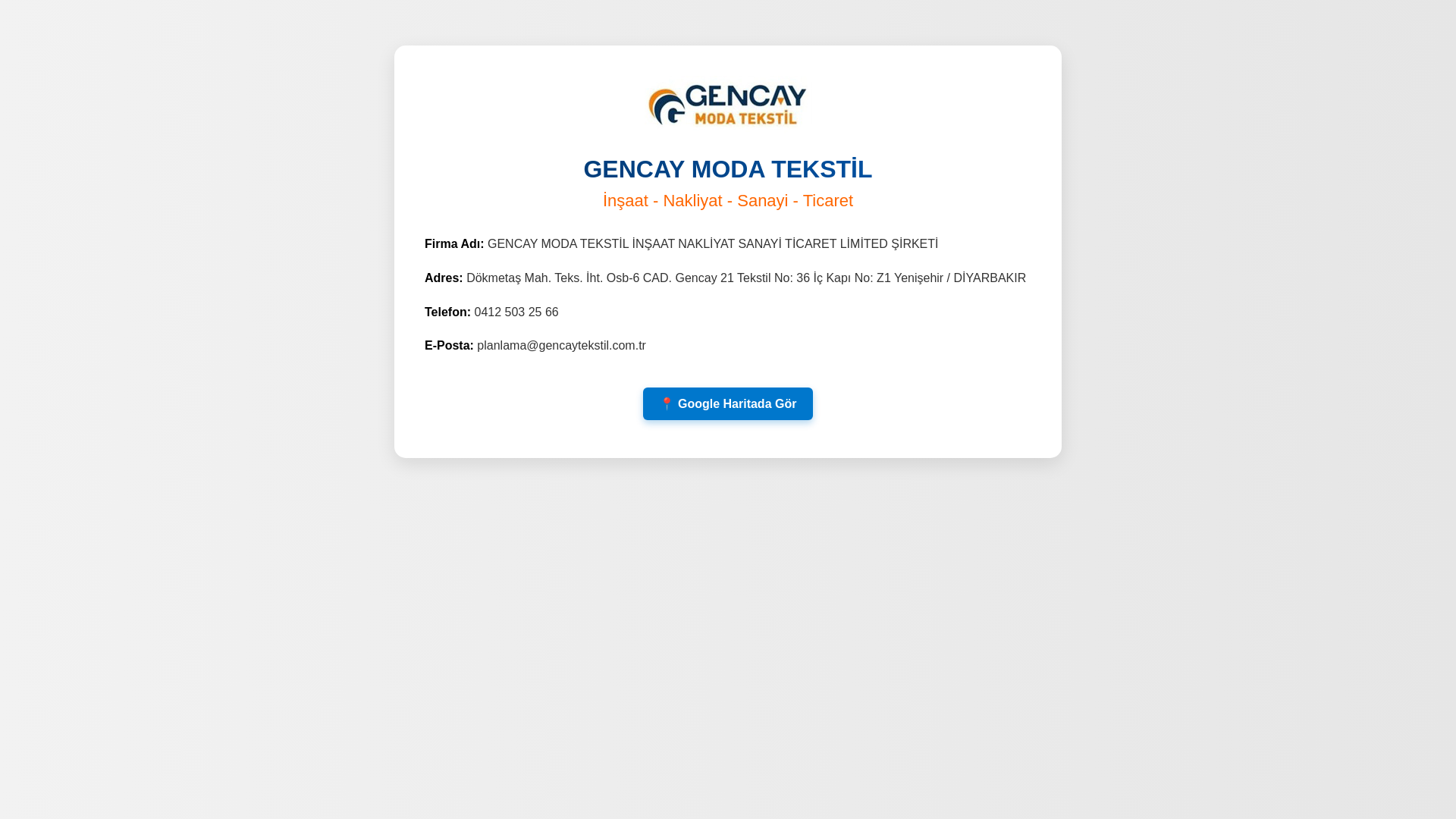 website screenshot of https://gencaytekstil.com.tr/