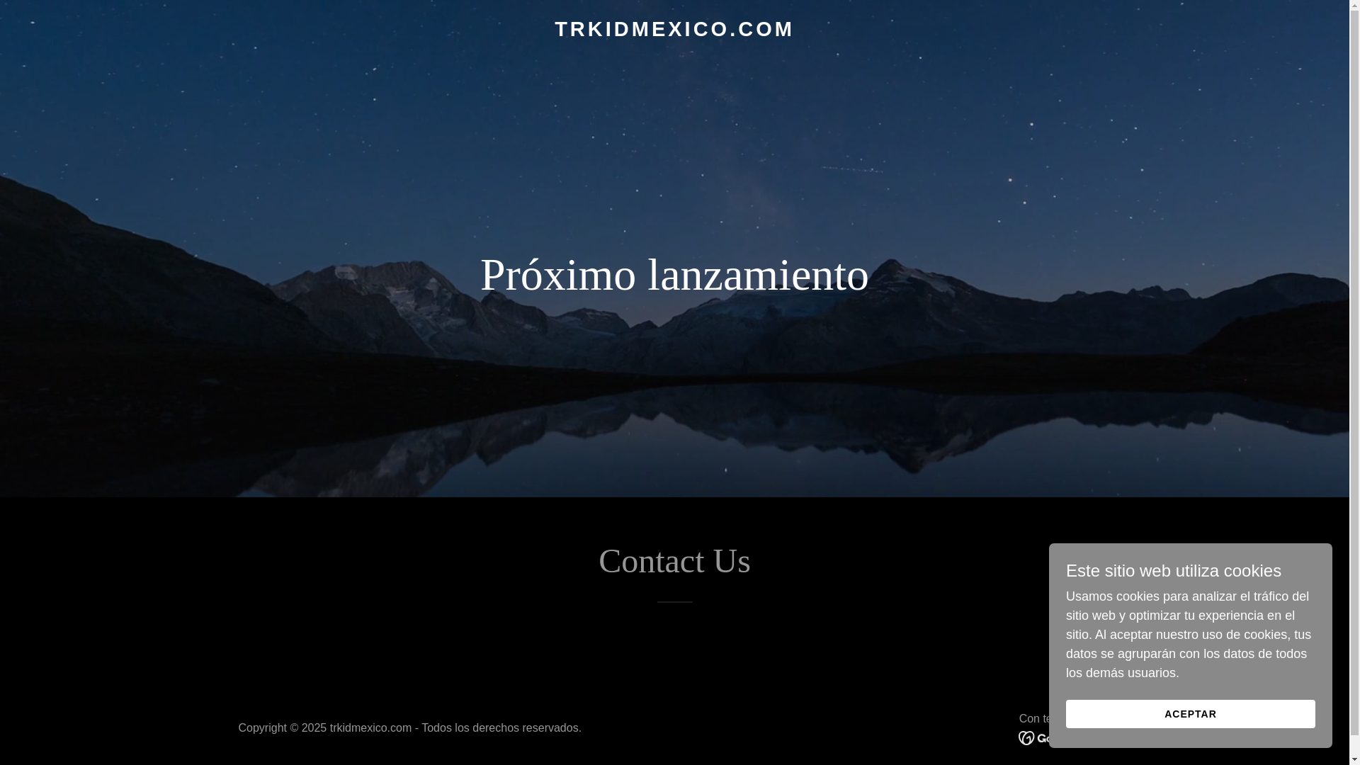 website screenshot of https://trkidmexico.com/