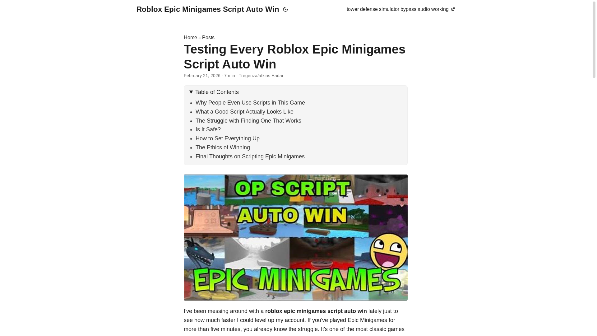 website screenshot of https://roblox-epic-minigames-script-auto-win.pages.dev/