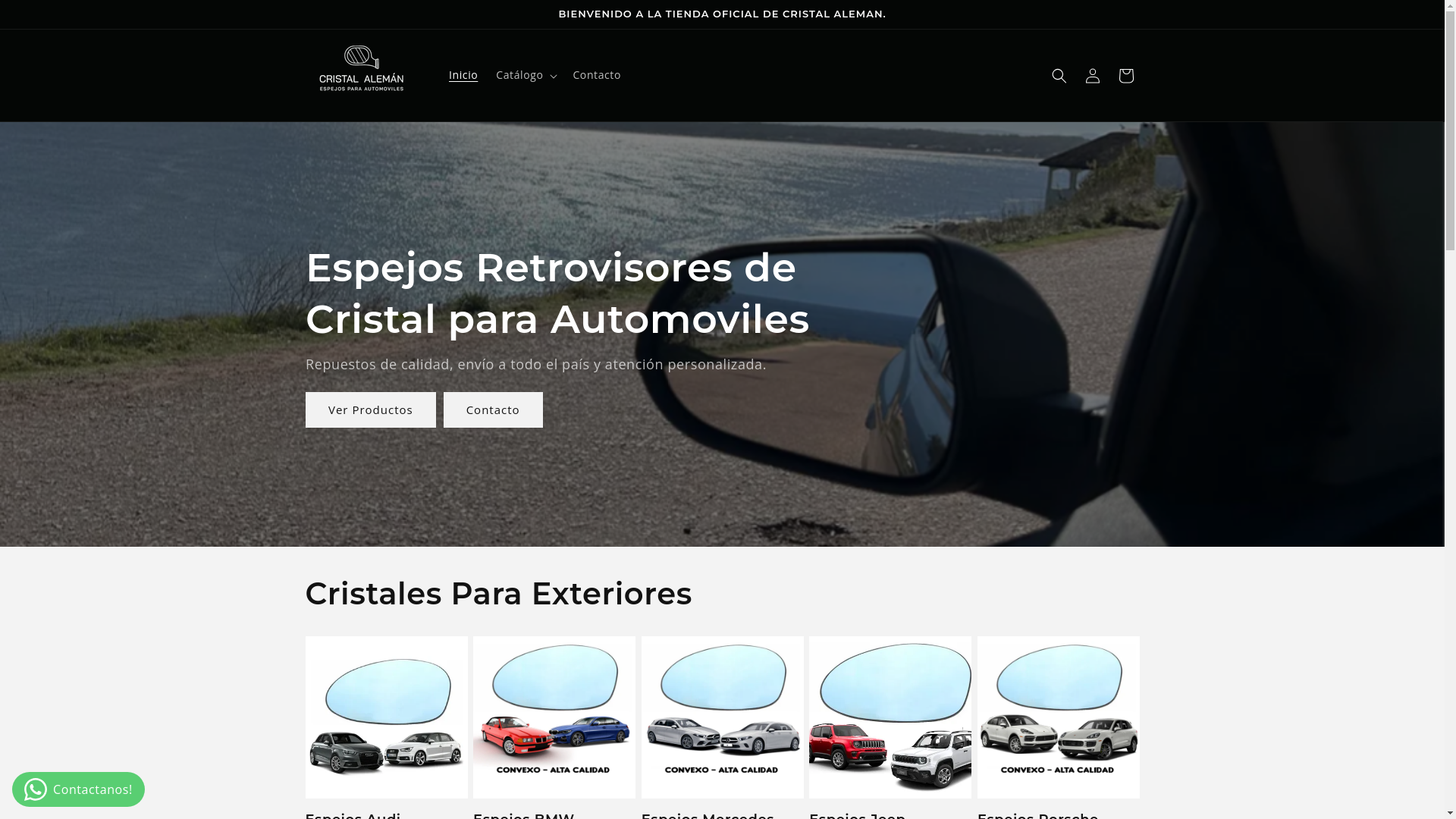 website screenshot of https://cristalaleman.com/
