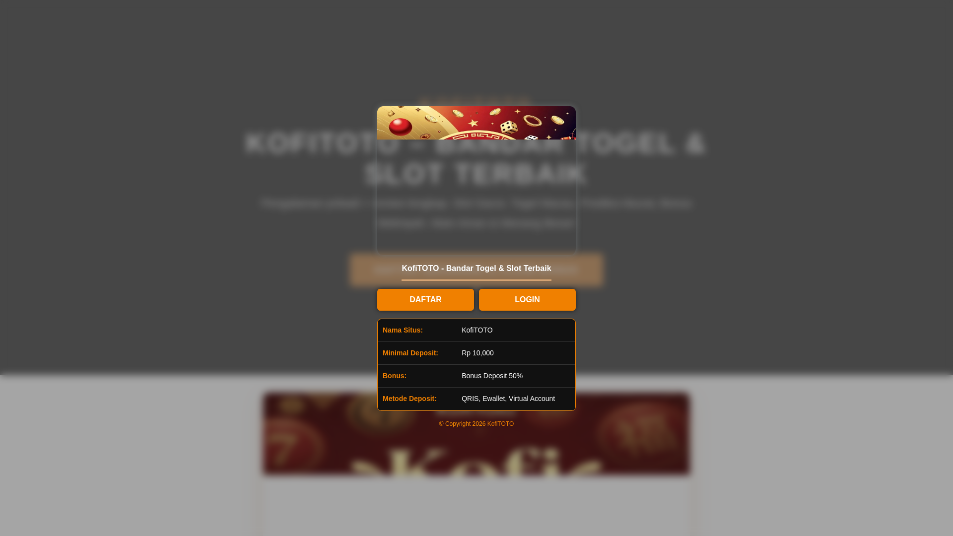website screenshot of https://kofitotoamp.pages.dev/