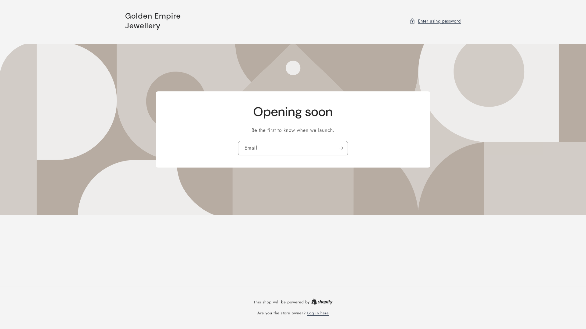 website screenshot of https://goldenempirejewellery.com/