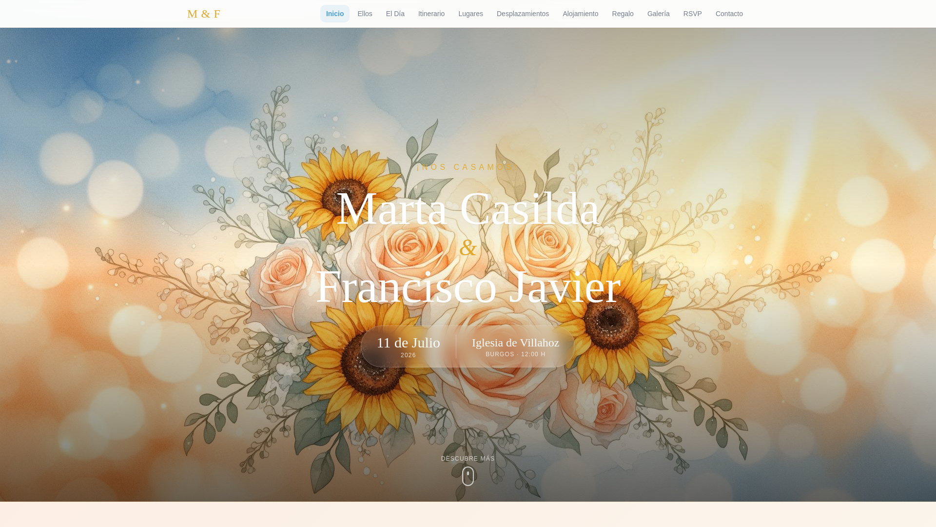 website screenshot of https://marta-fran-s-wedding.pages.dev/