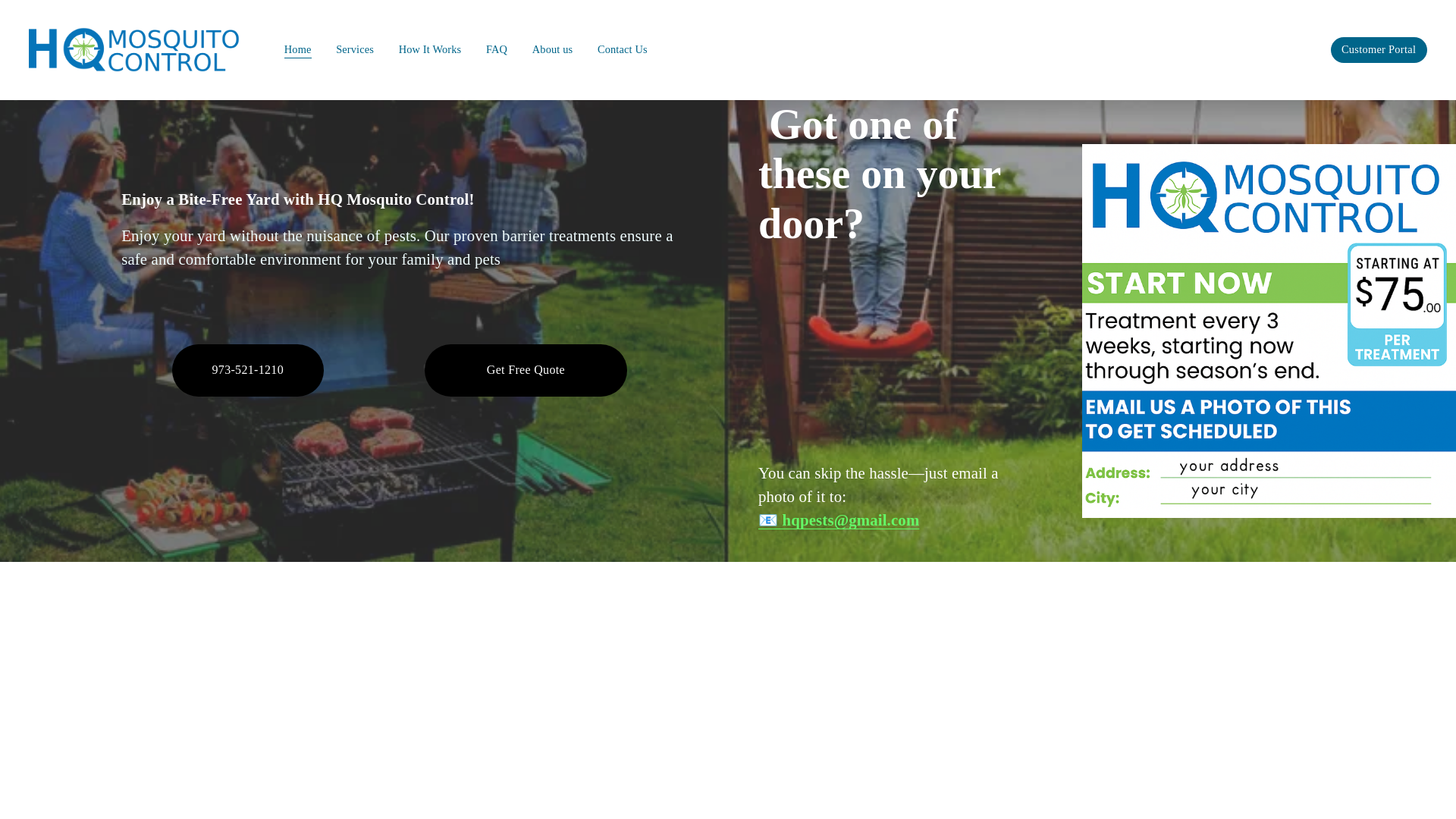 website screenshot of https://hqmosquitos.com/